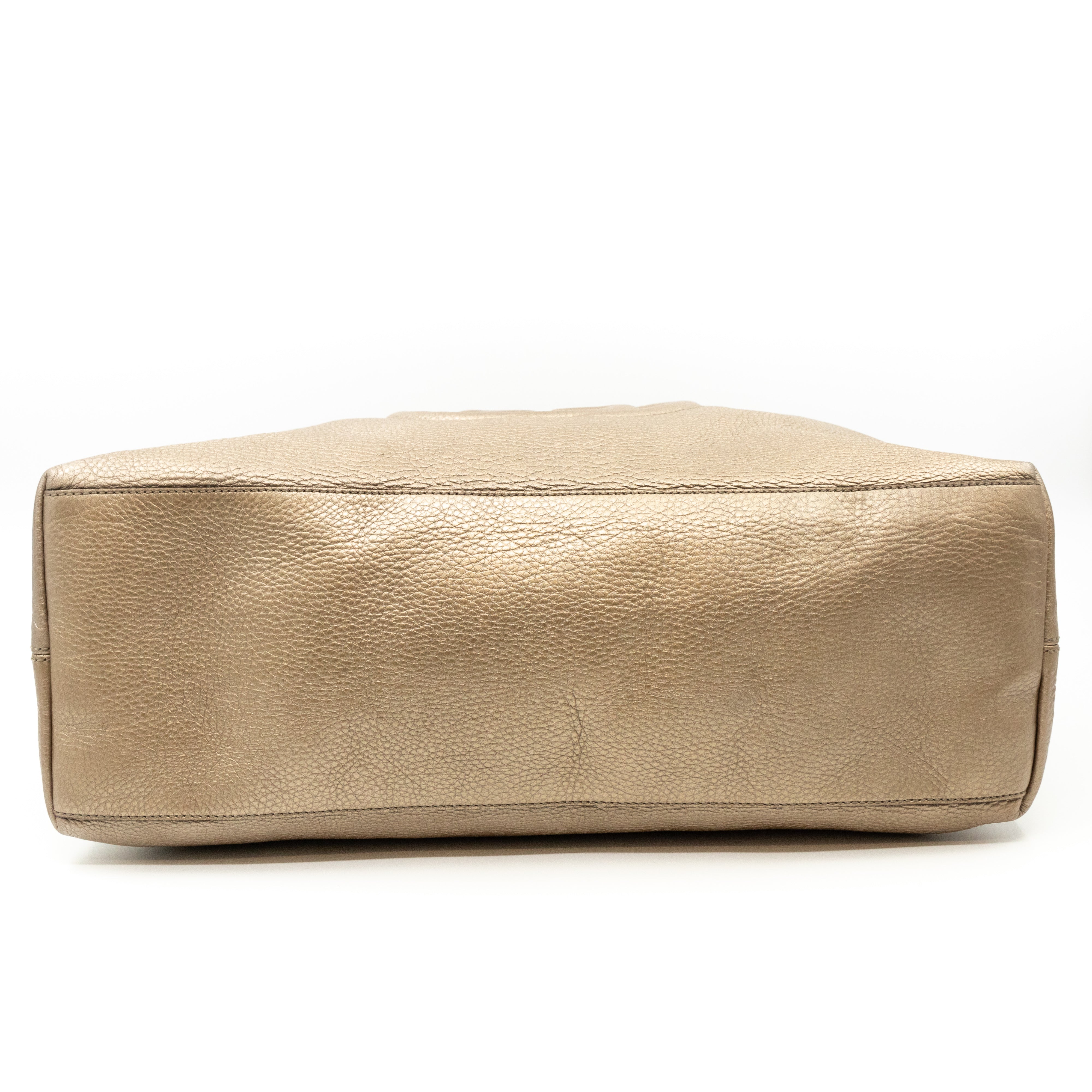 Soho Tassel Chain Large Champagne Leather