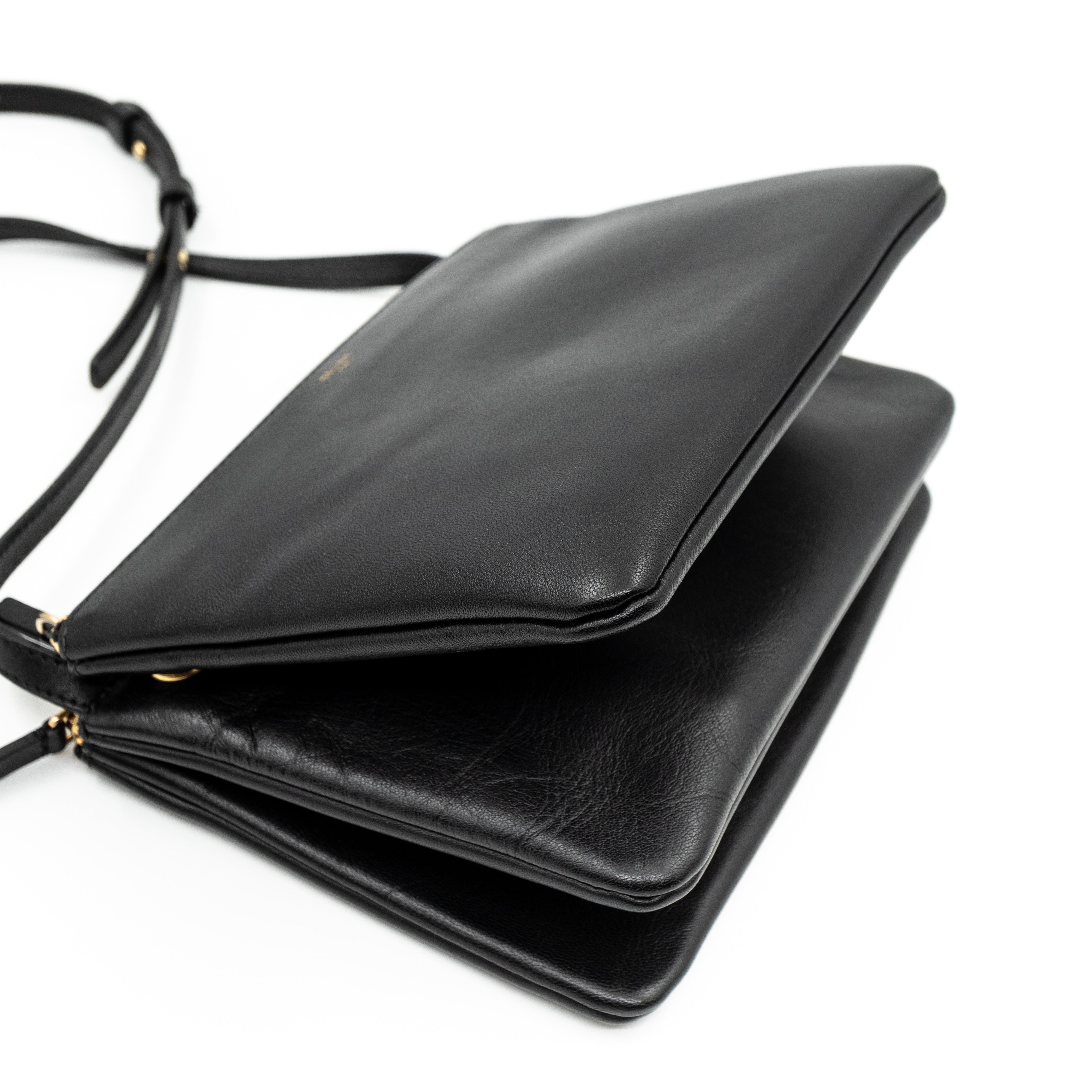 Trio Bag Black Leather