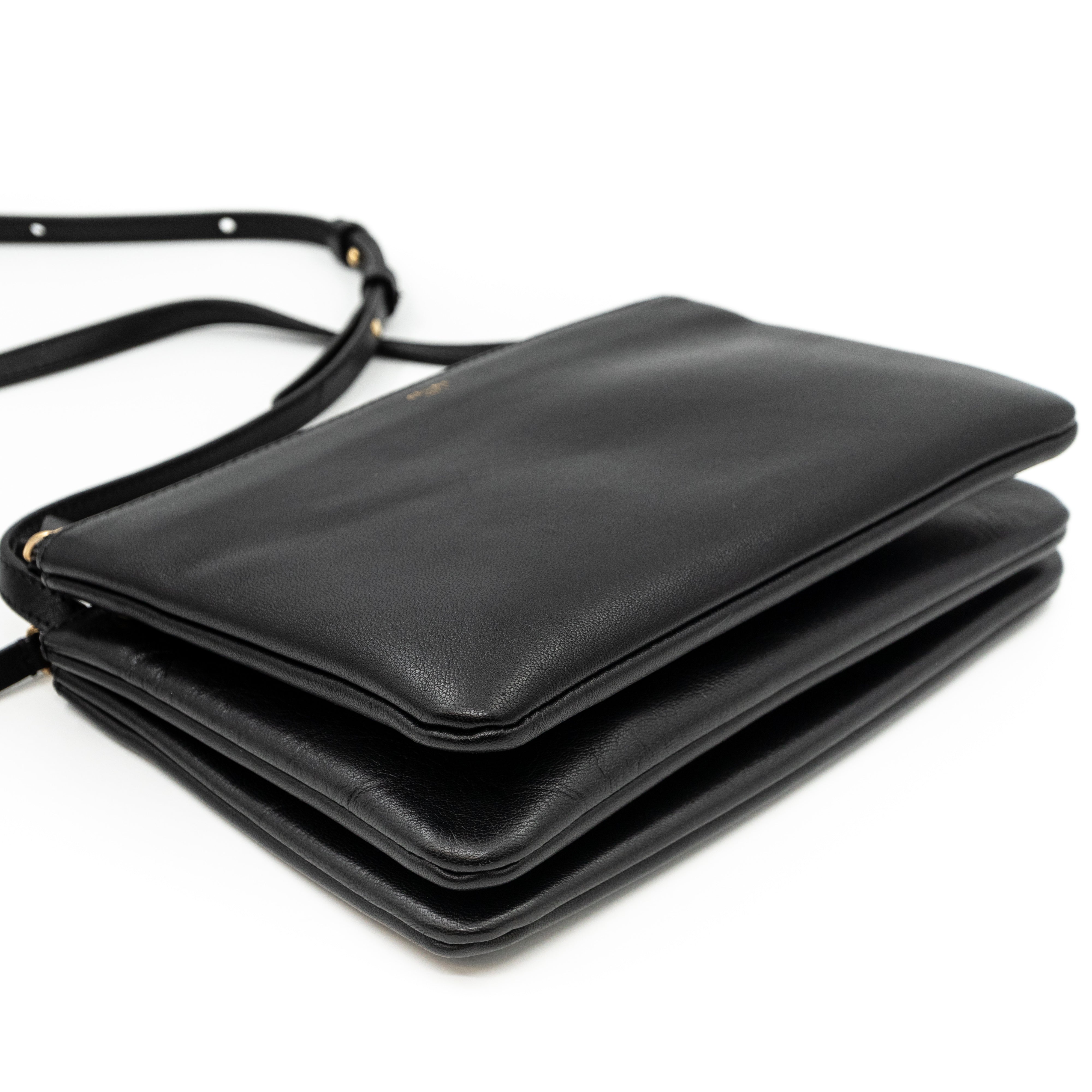 Trio Bag Black Leather