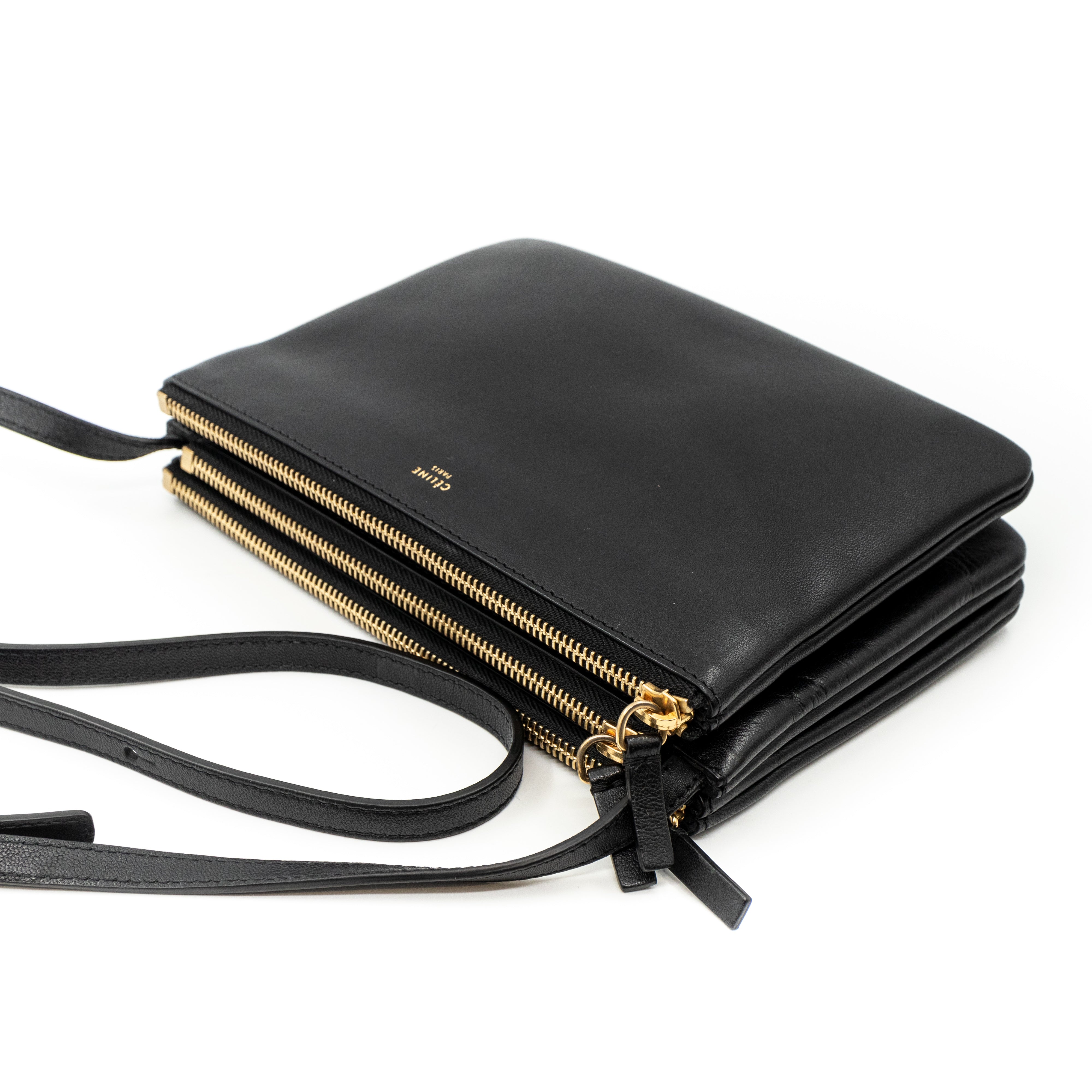 Trio Bag Black Leather