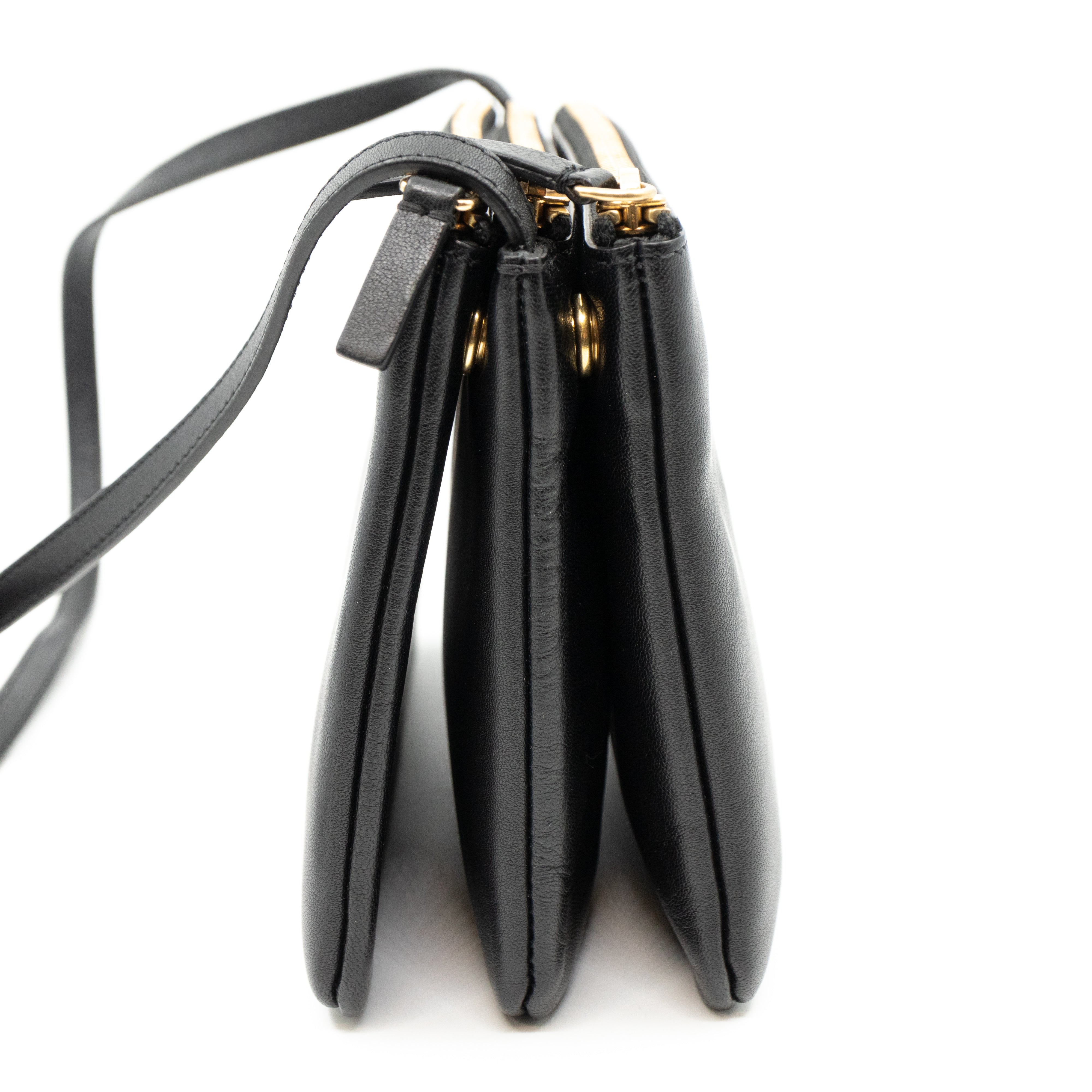 Trio Bag Black Leather