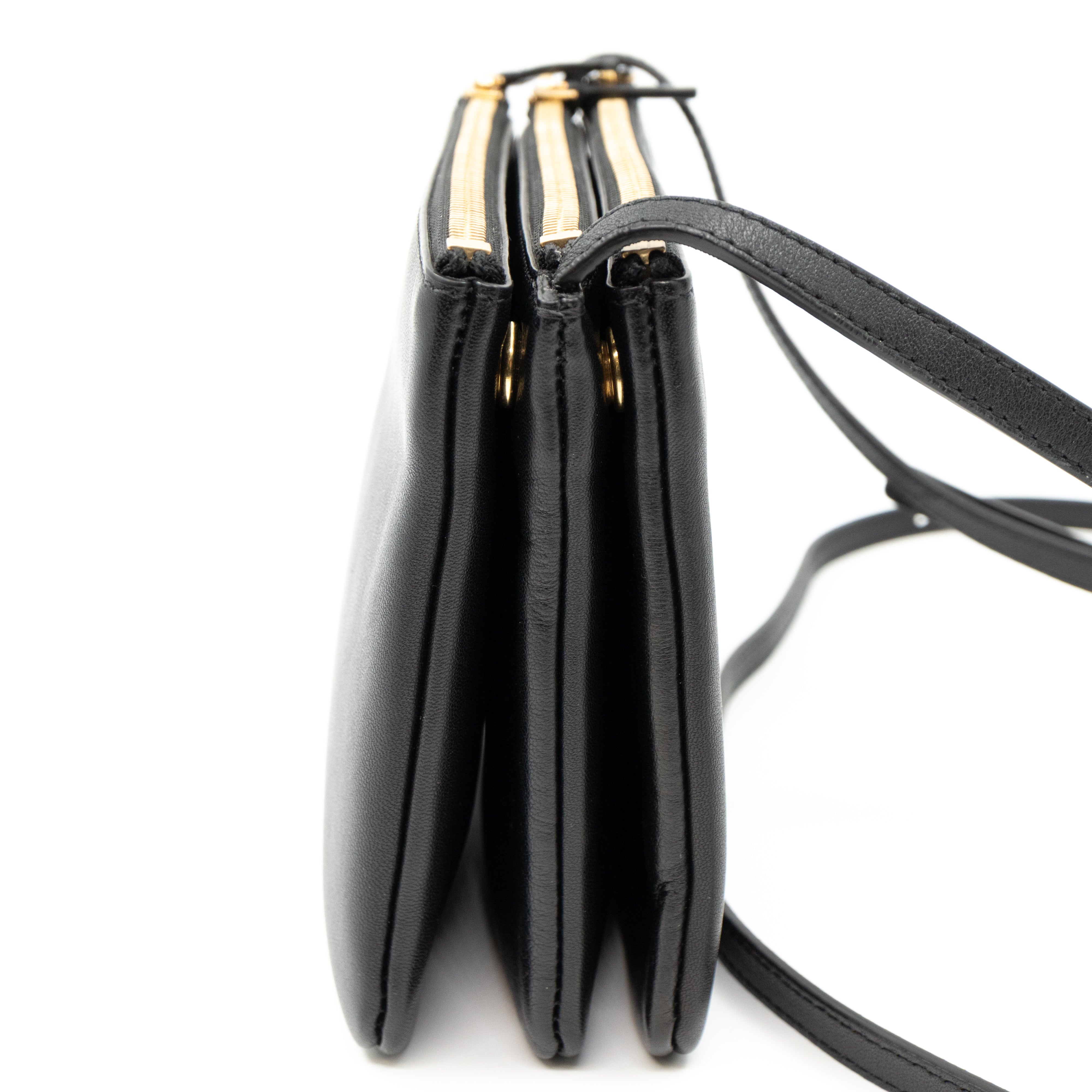 Trio Bag Black Leather