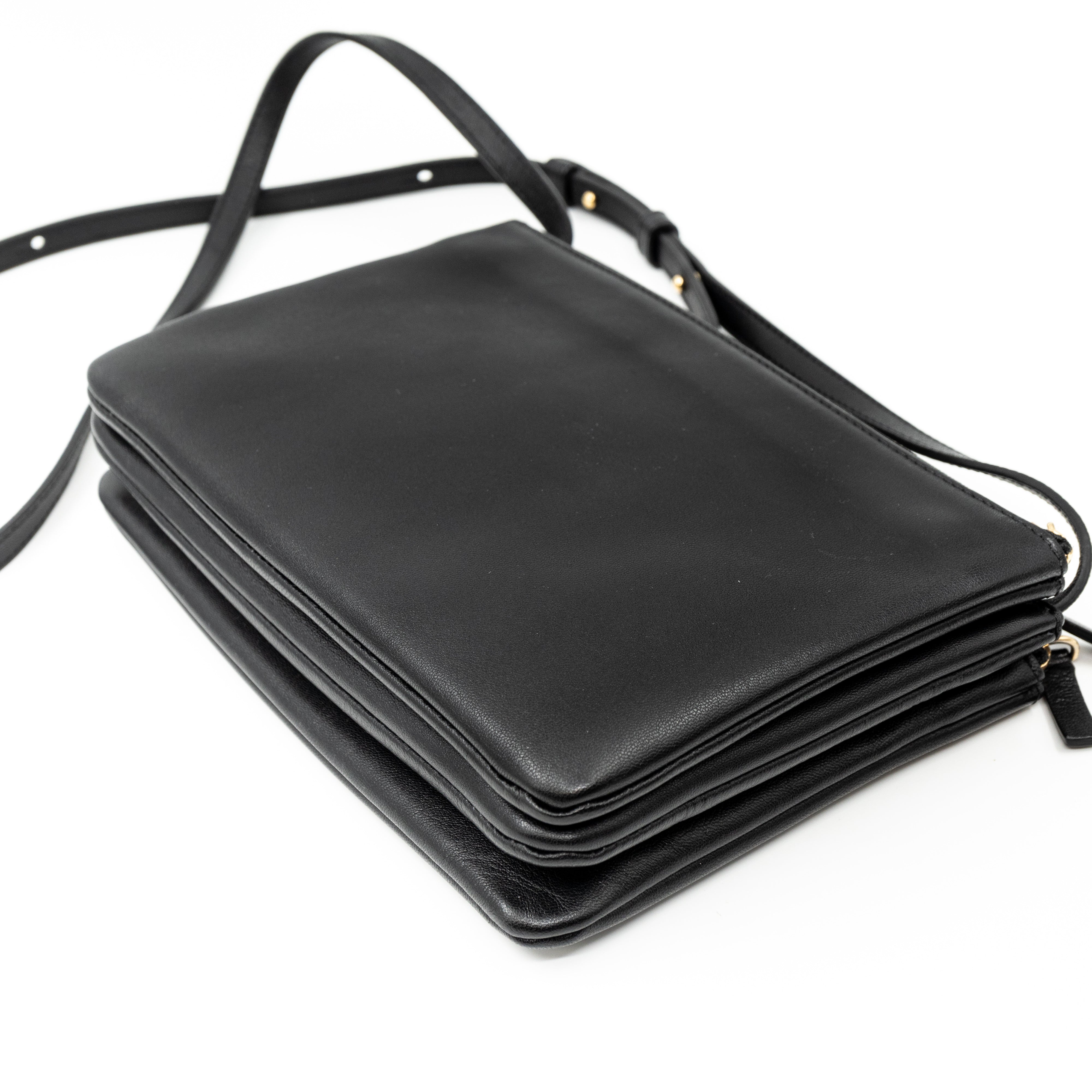 Trio Bag Black Leather