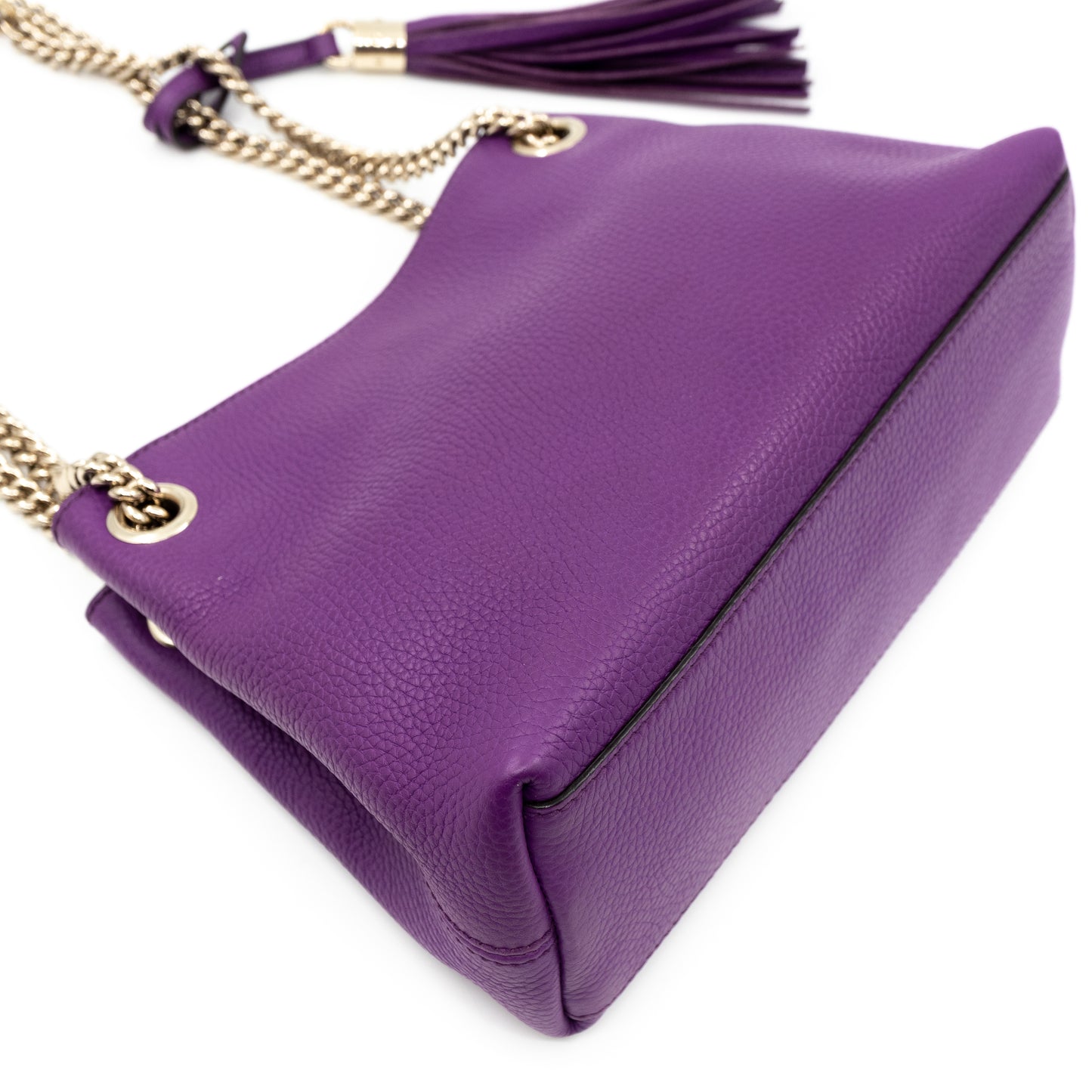 Mini Soho Chain Purple Leather