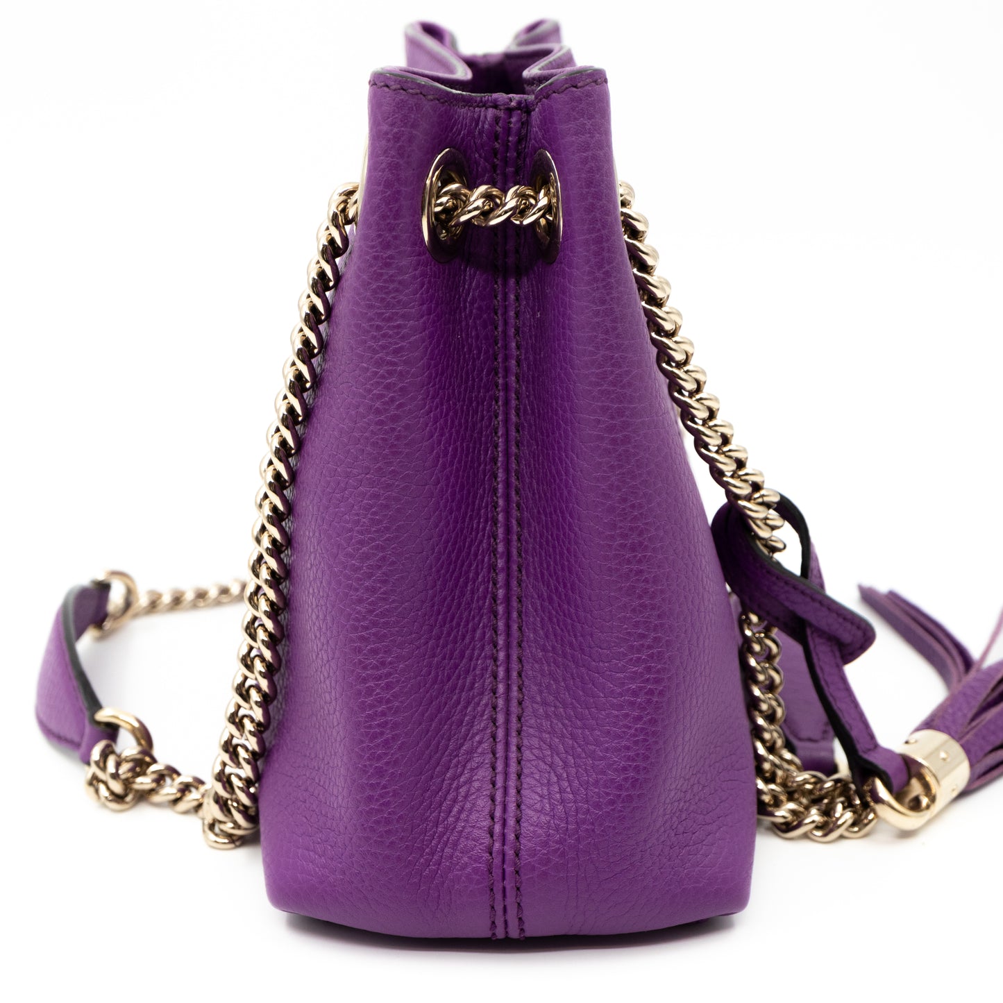 Mini Soho Chain Purple Leather