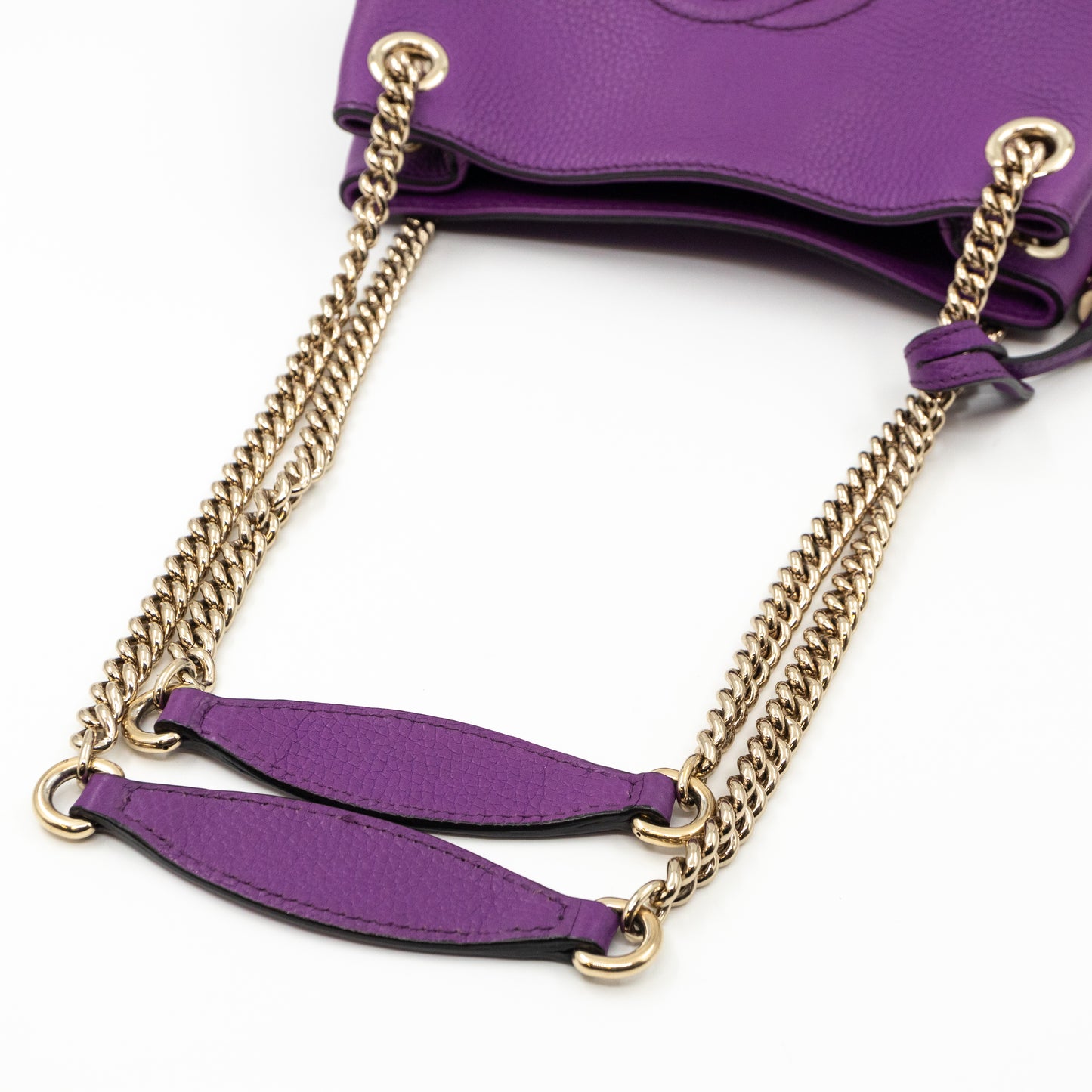 Mini Soho Chain Purple Leather