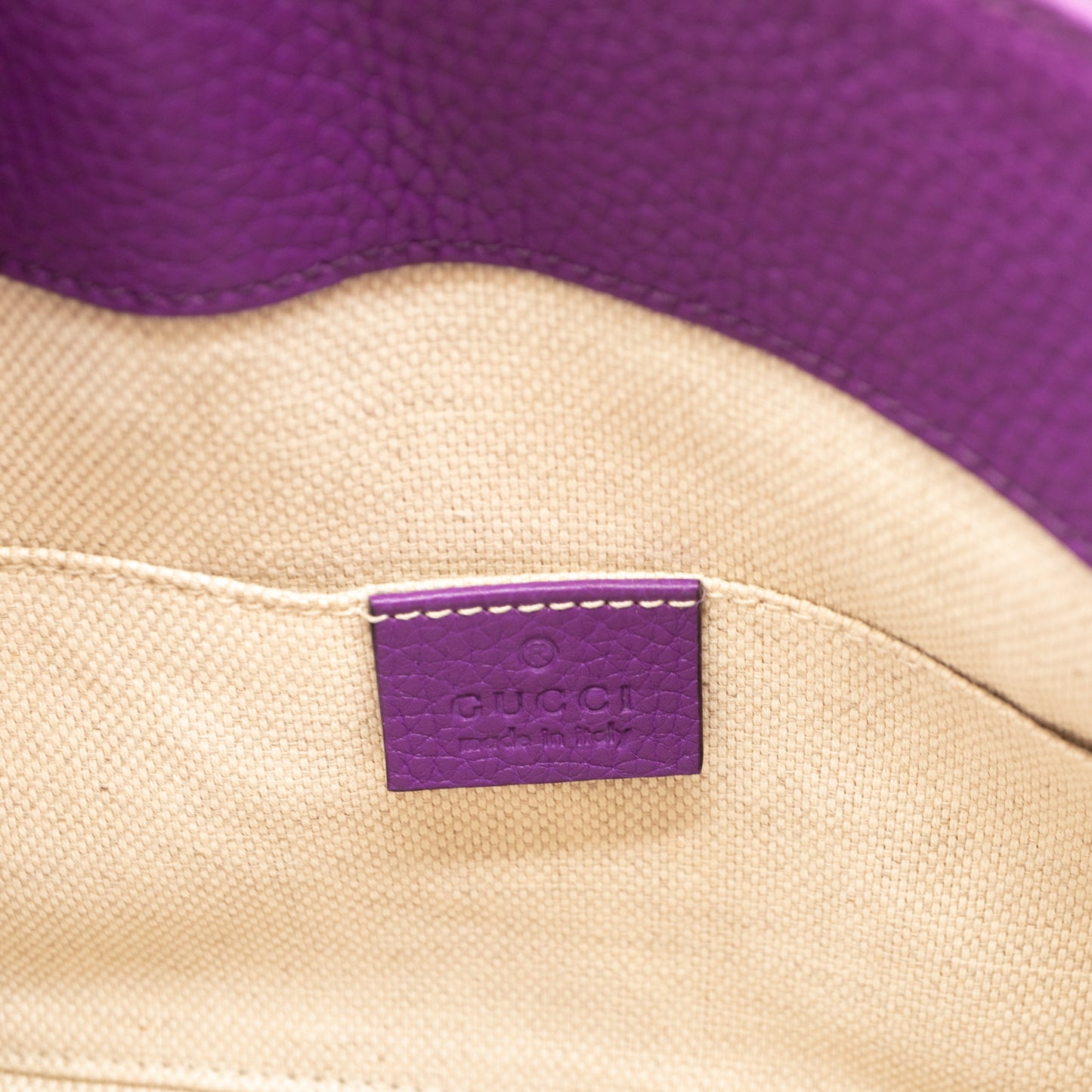 Mini Soho Chain Purple Leather