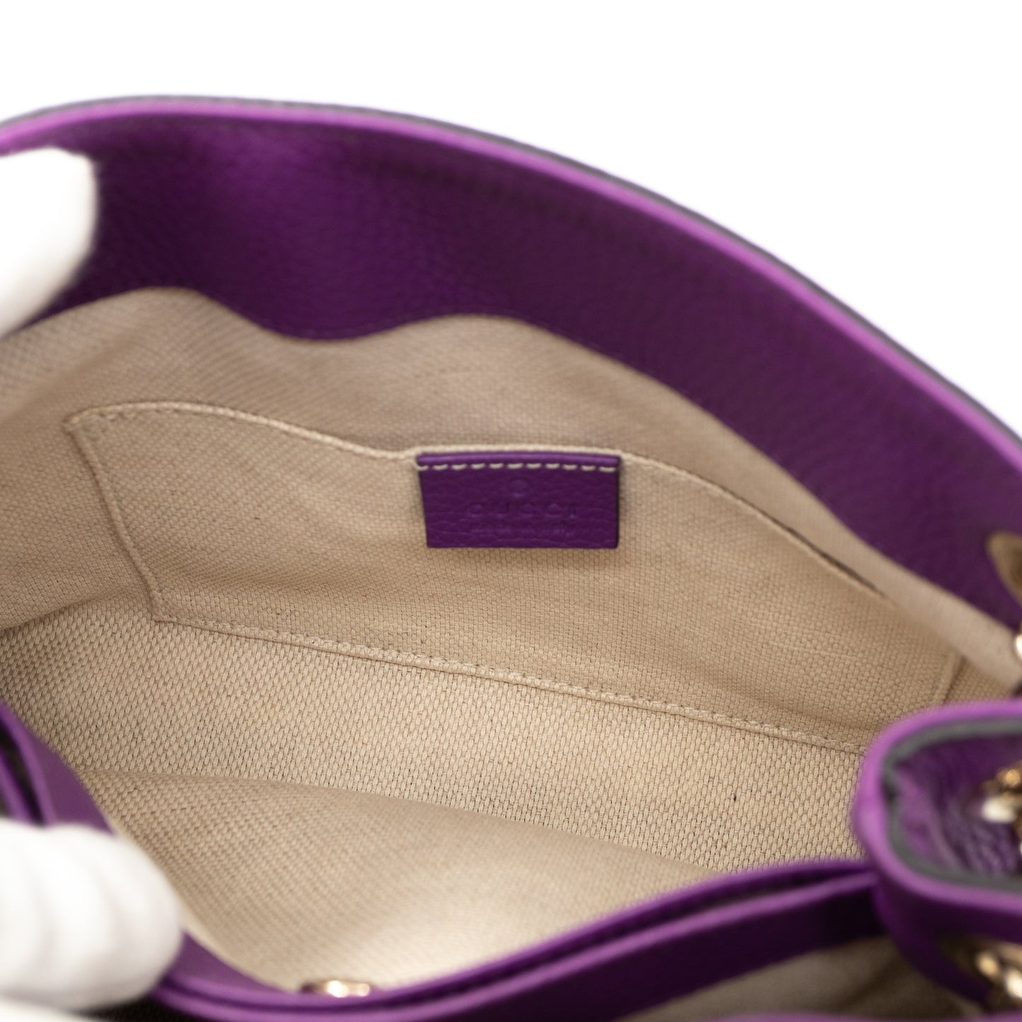 Mini Soho Chain Purple Leather