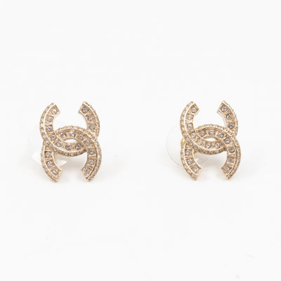 CC Crystal Earrings Gold