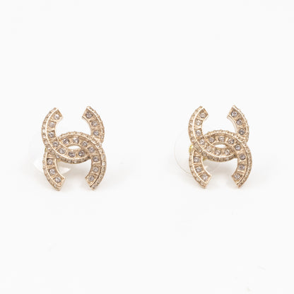 CC Crystal Earrings Gold