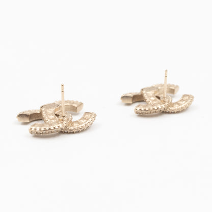 CC Crystal Earrings Gold