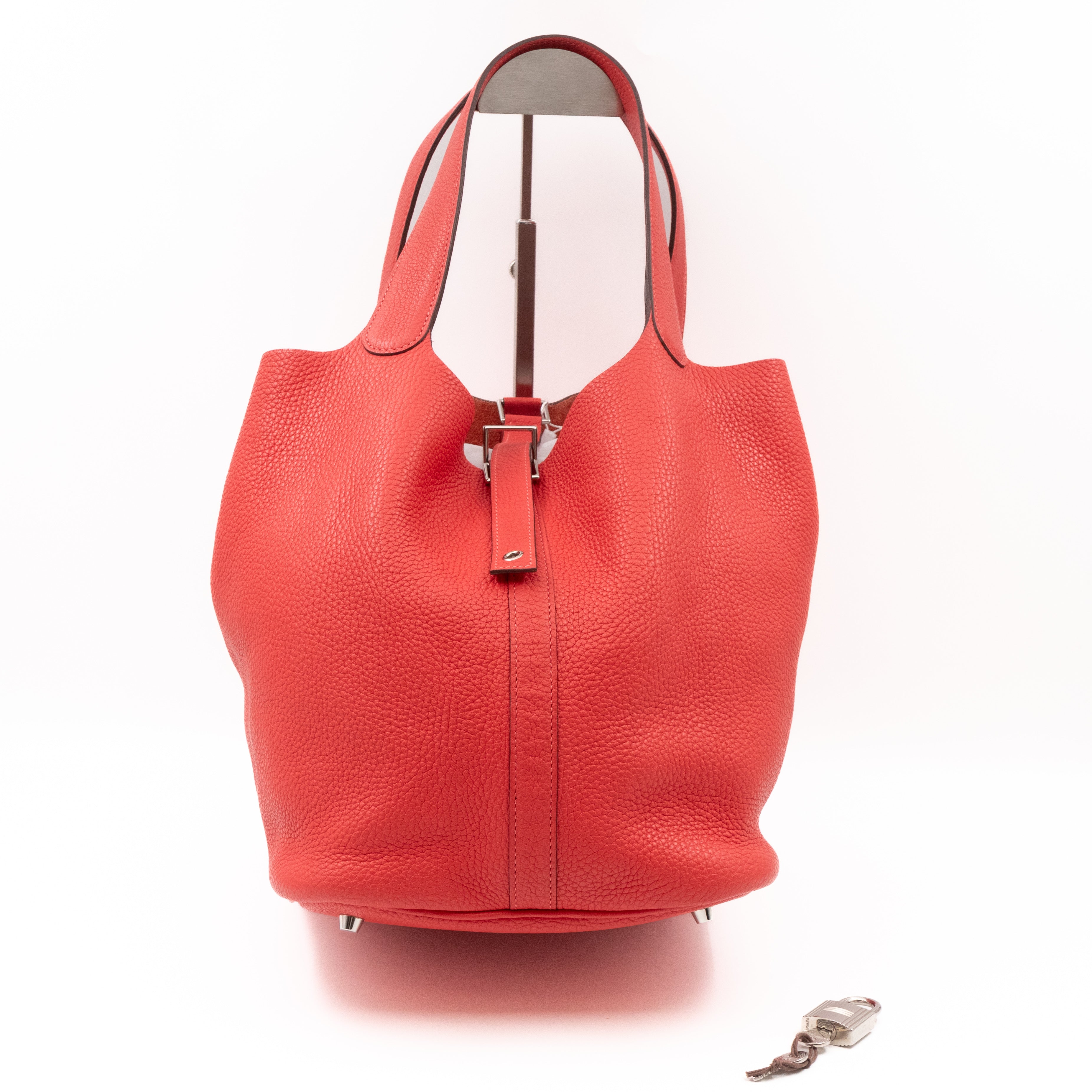 Picotin Lock 26 GM Rose Jaipur Taurillon Clemence