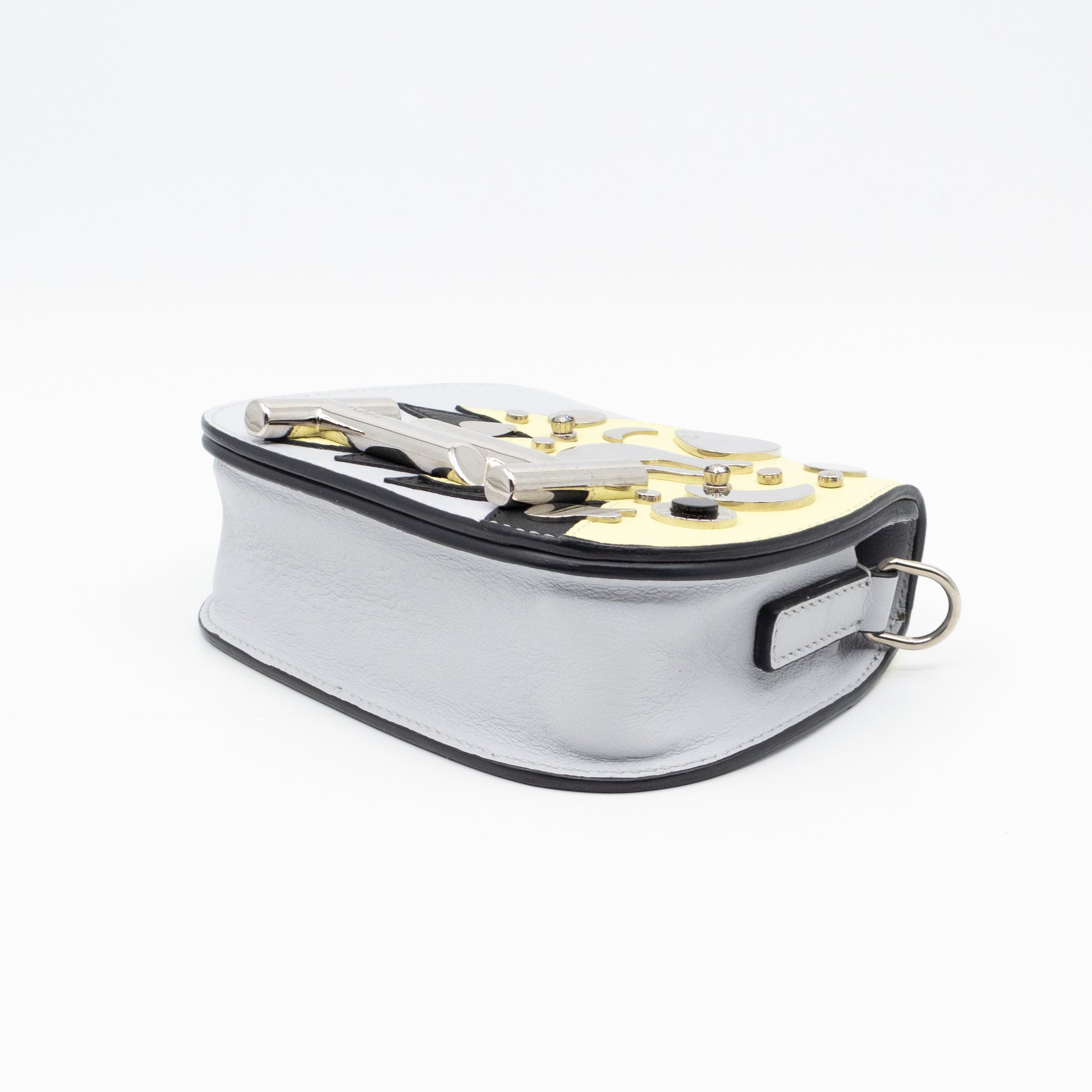 Double T Micro Rock Strass Crossbody Bag