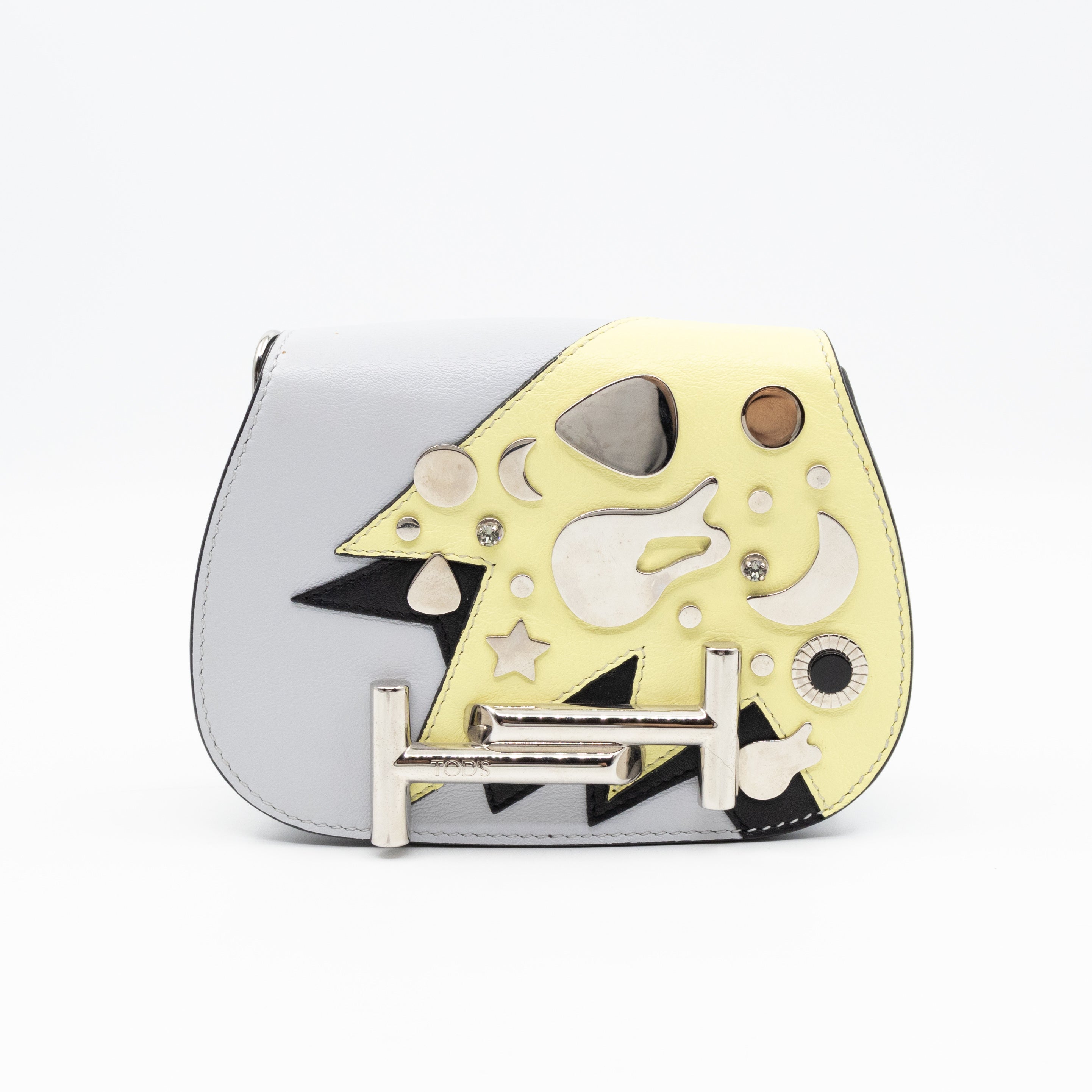 Double T Micro Rock Strass Crossbody Bag