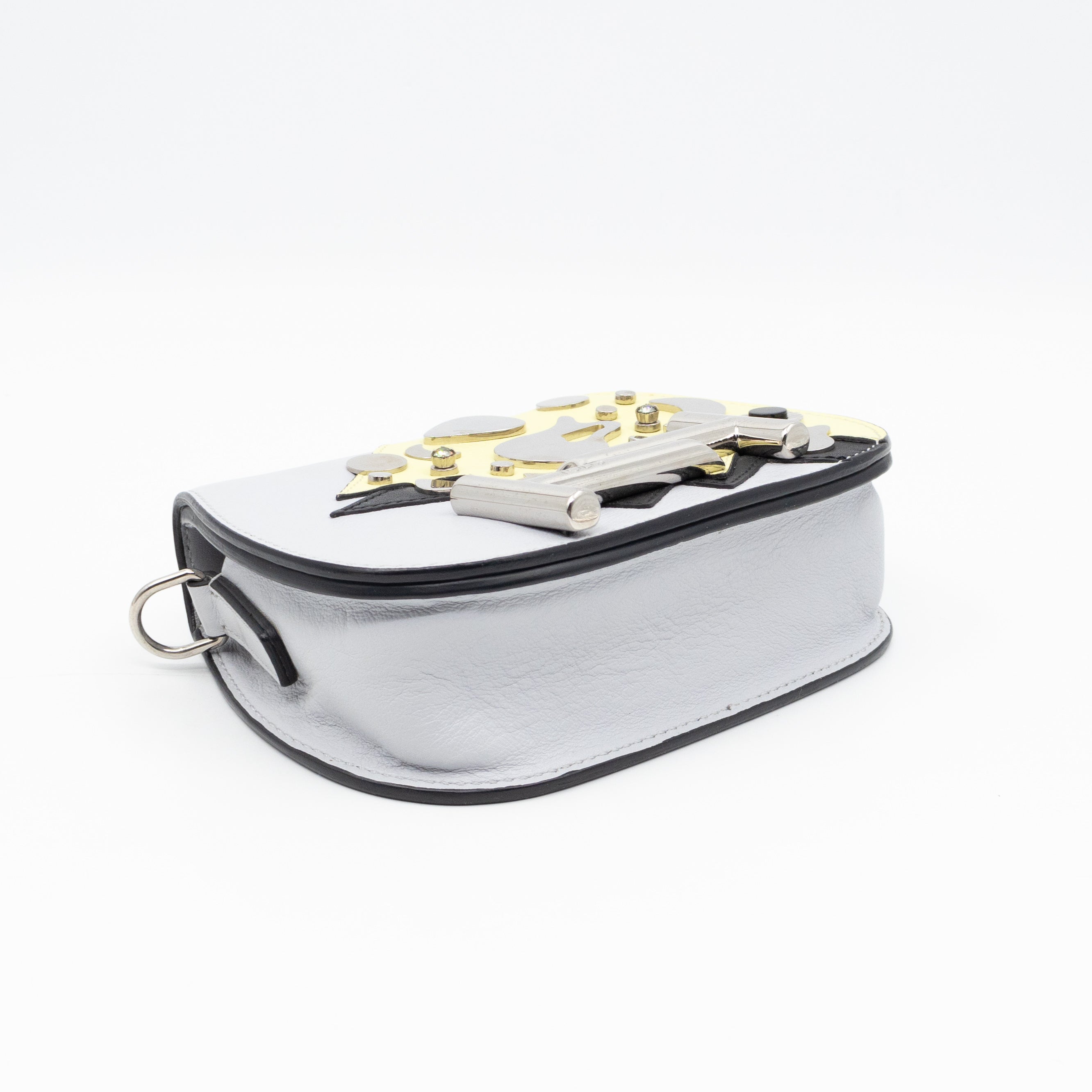 Double T Micro Rock Strass Crossbody Bag