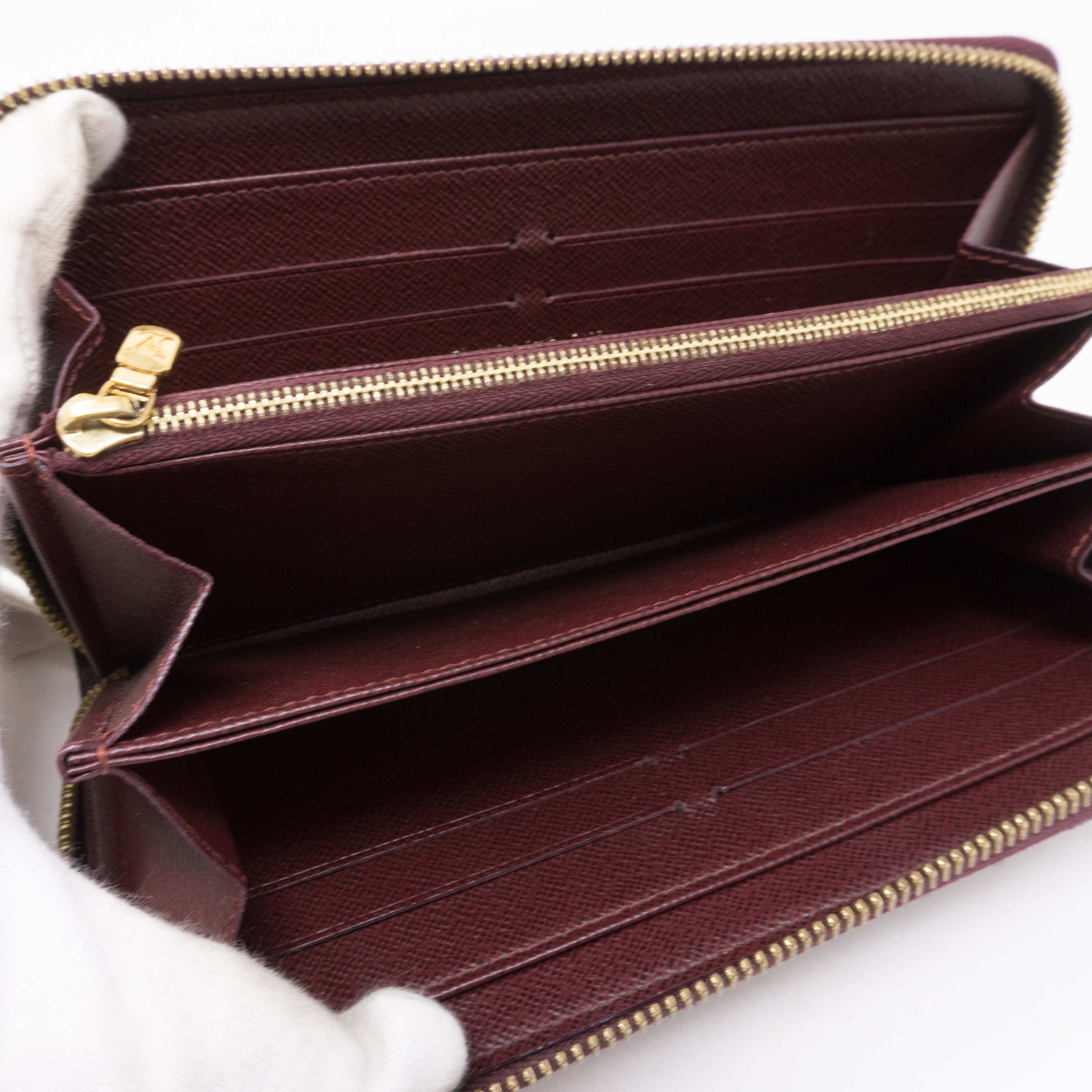 Zippy Wallet Damier Paillettes Red