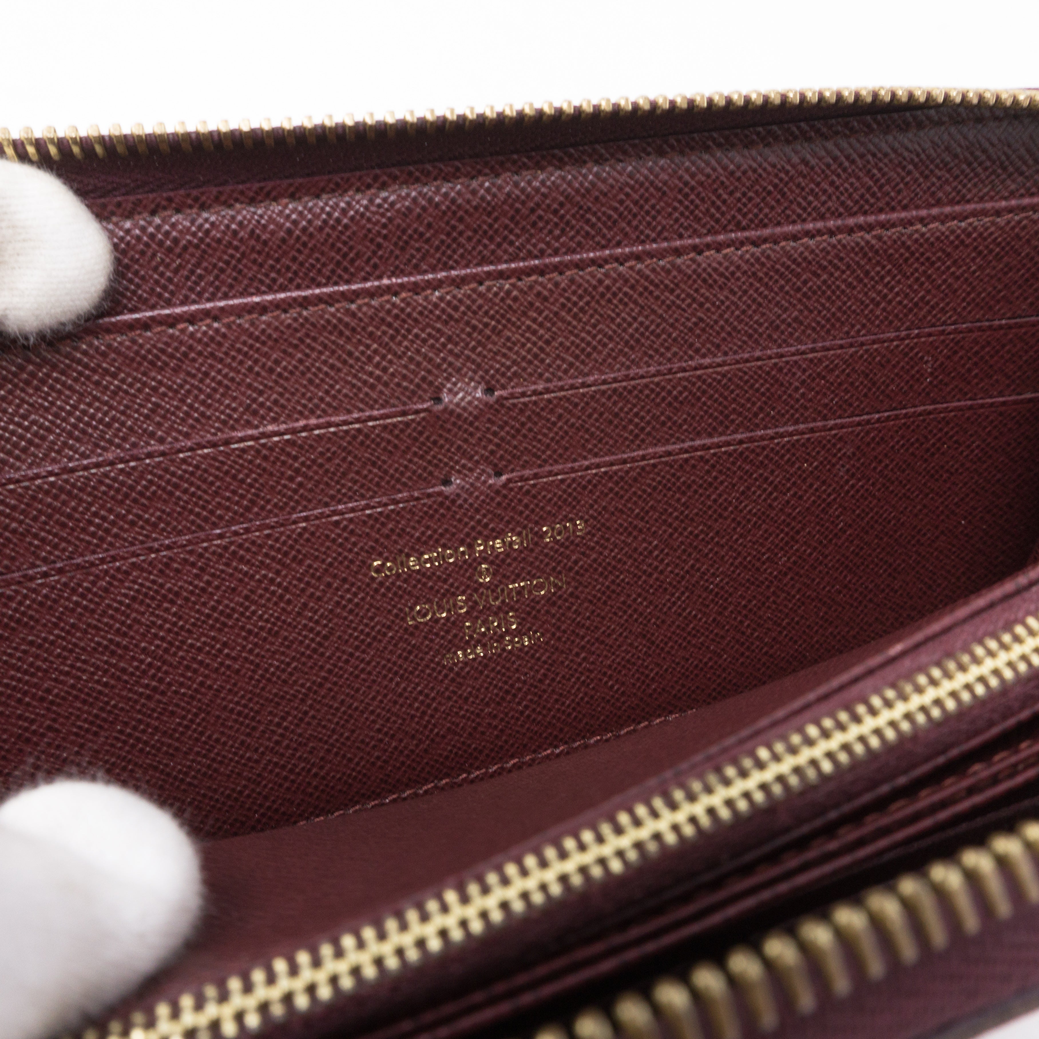 Zippy Wallet Damier Paillettes Red