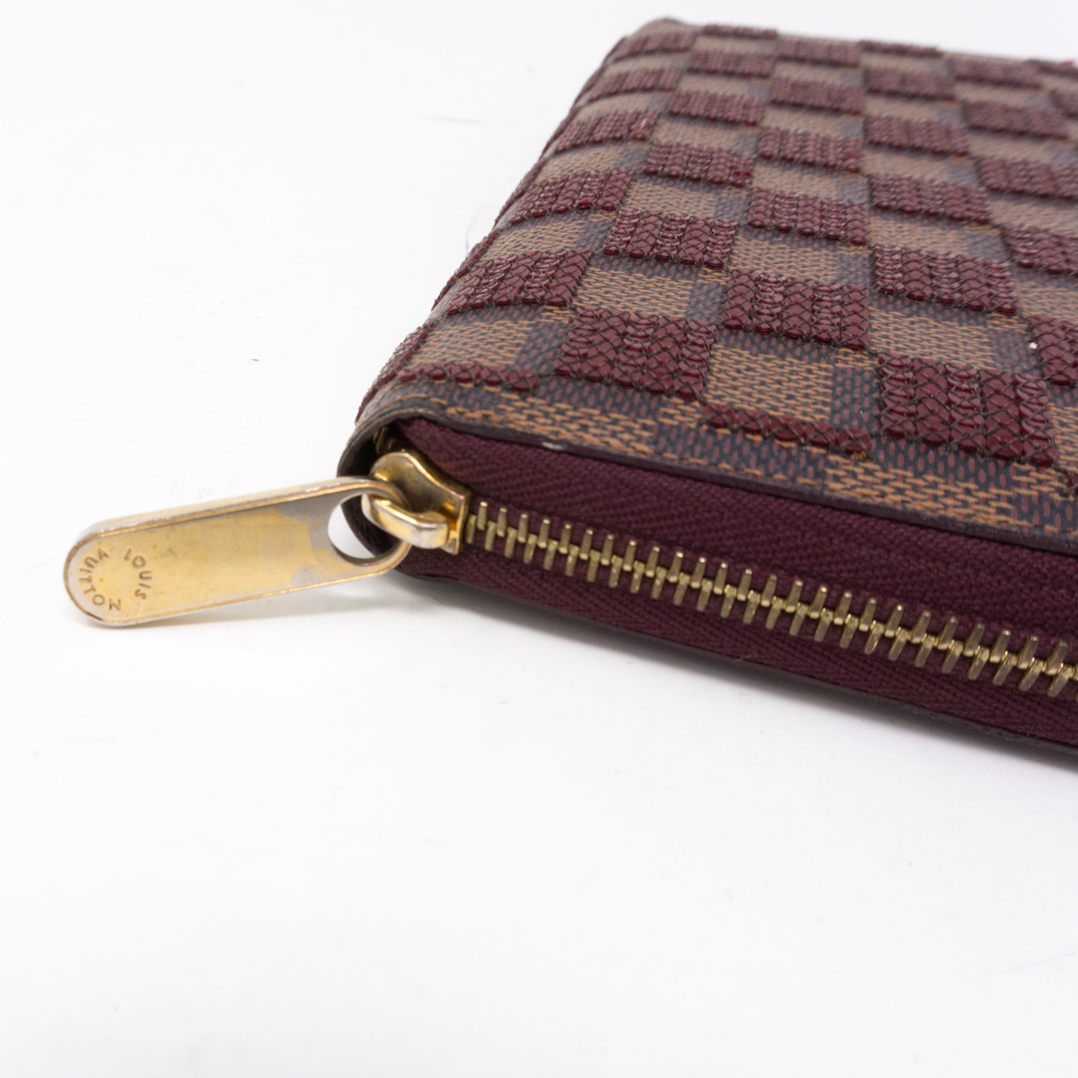 Zippy Wallet Damier Paillettes Red