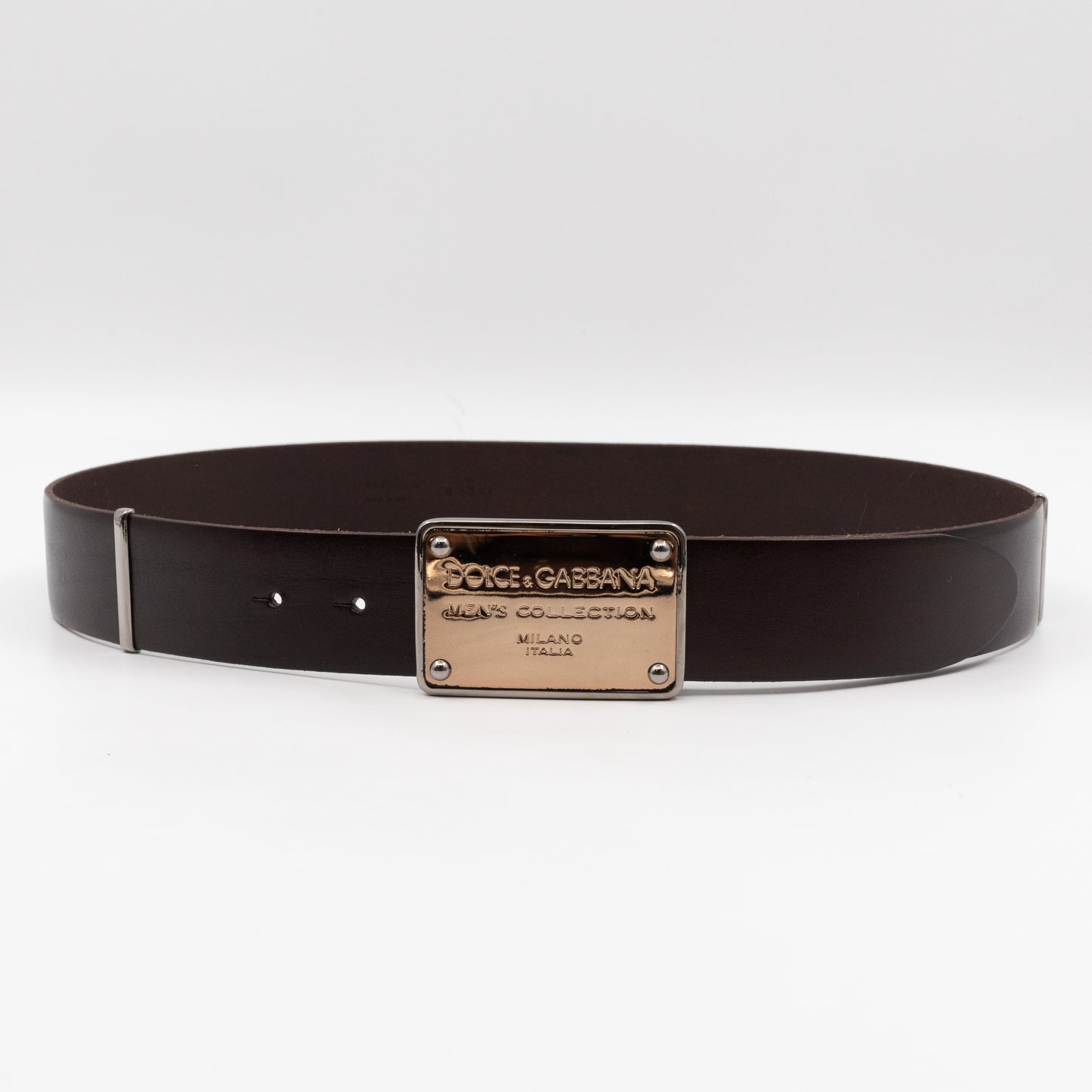 D&G Brown Leather Belt 90/36