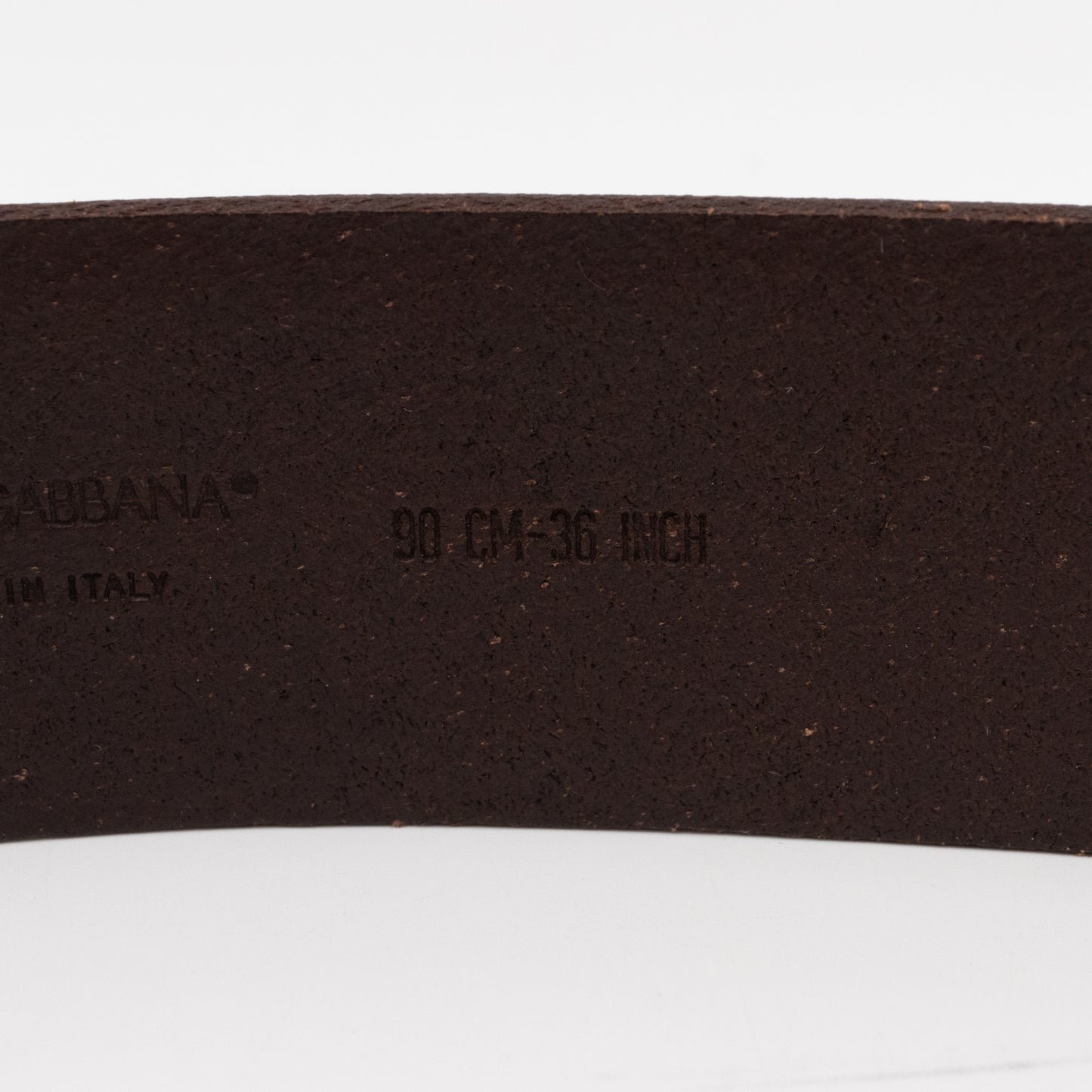 D&G Brown Leather Belt 90/36