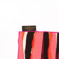 Zebra Silk Square Scarf Pink