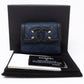 Compact Wallet CC Filigree Blue Caviar
