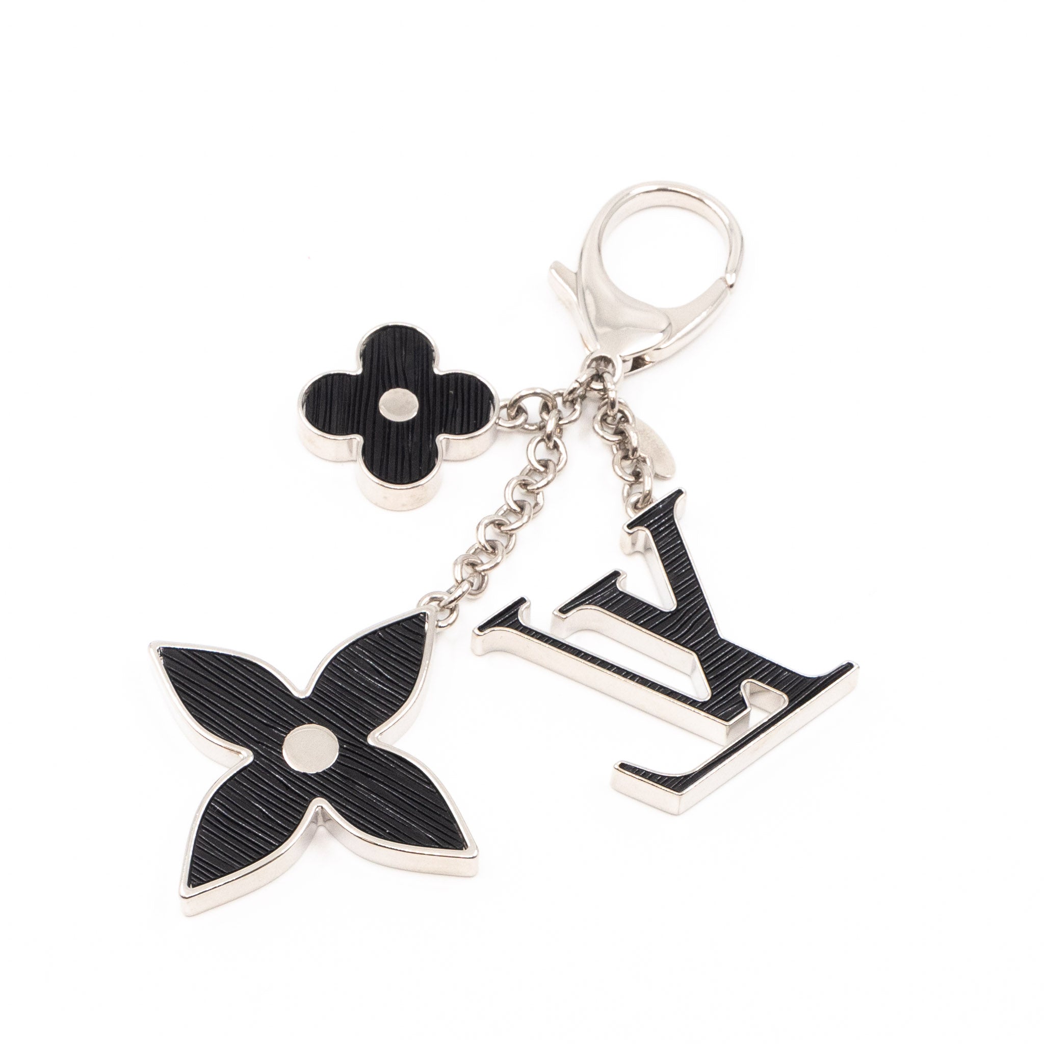 Fleur d'Epi Key Charm Black Silver