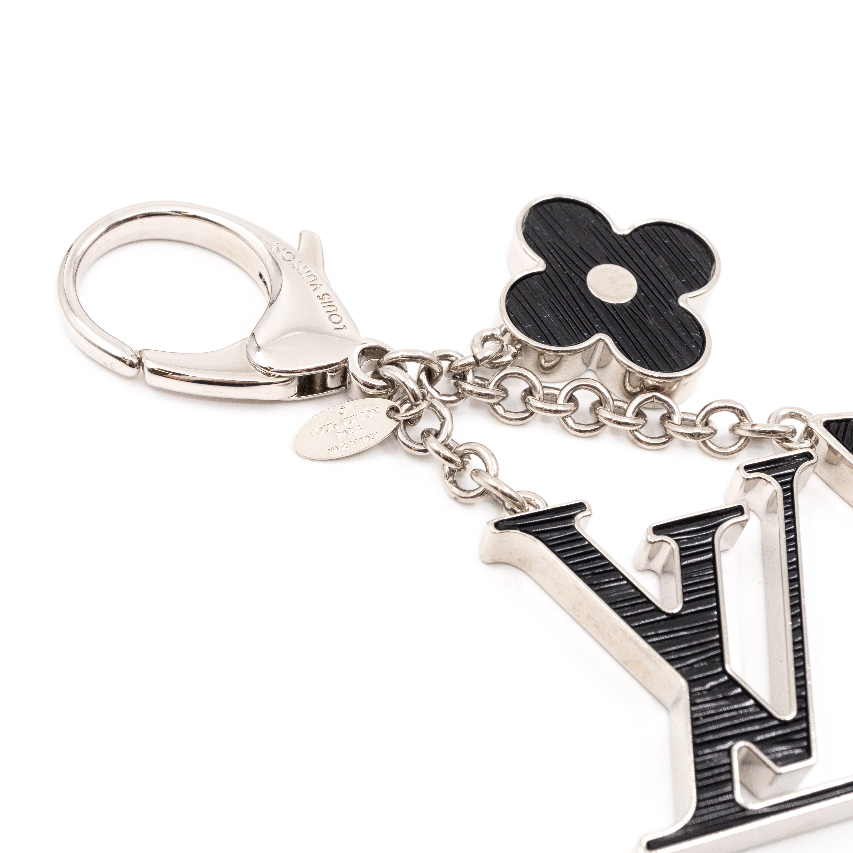 Fleur d'Epi Key Charm Black Silver
