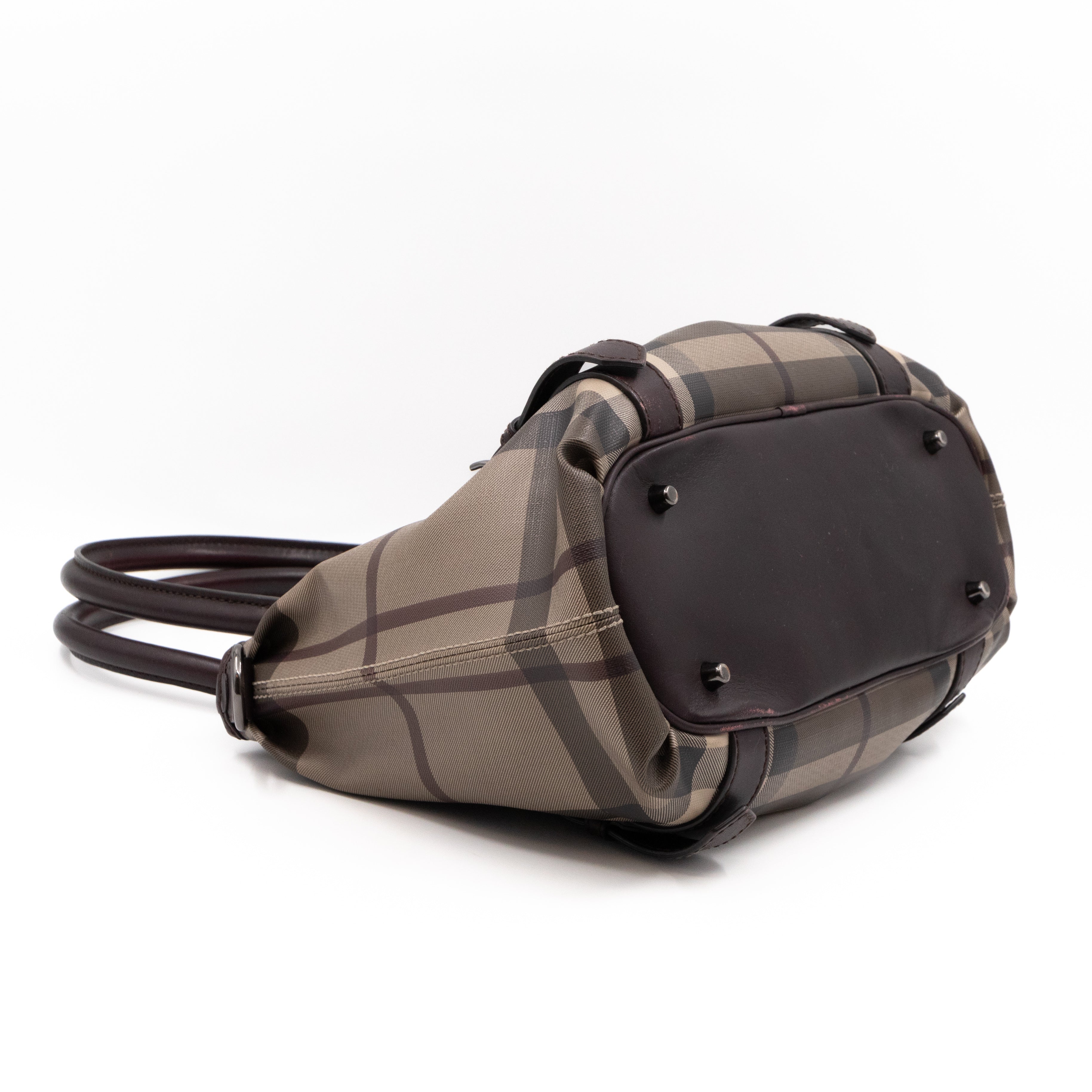 Small Northfield Gray Check Tote Bag