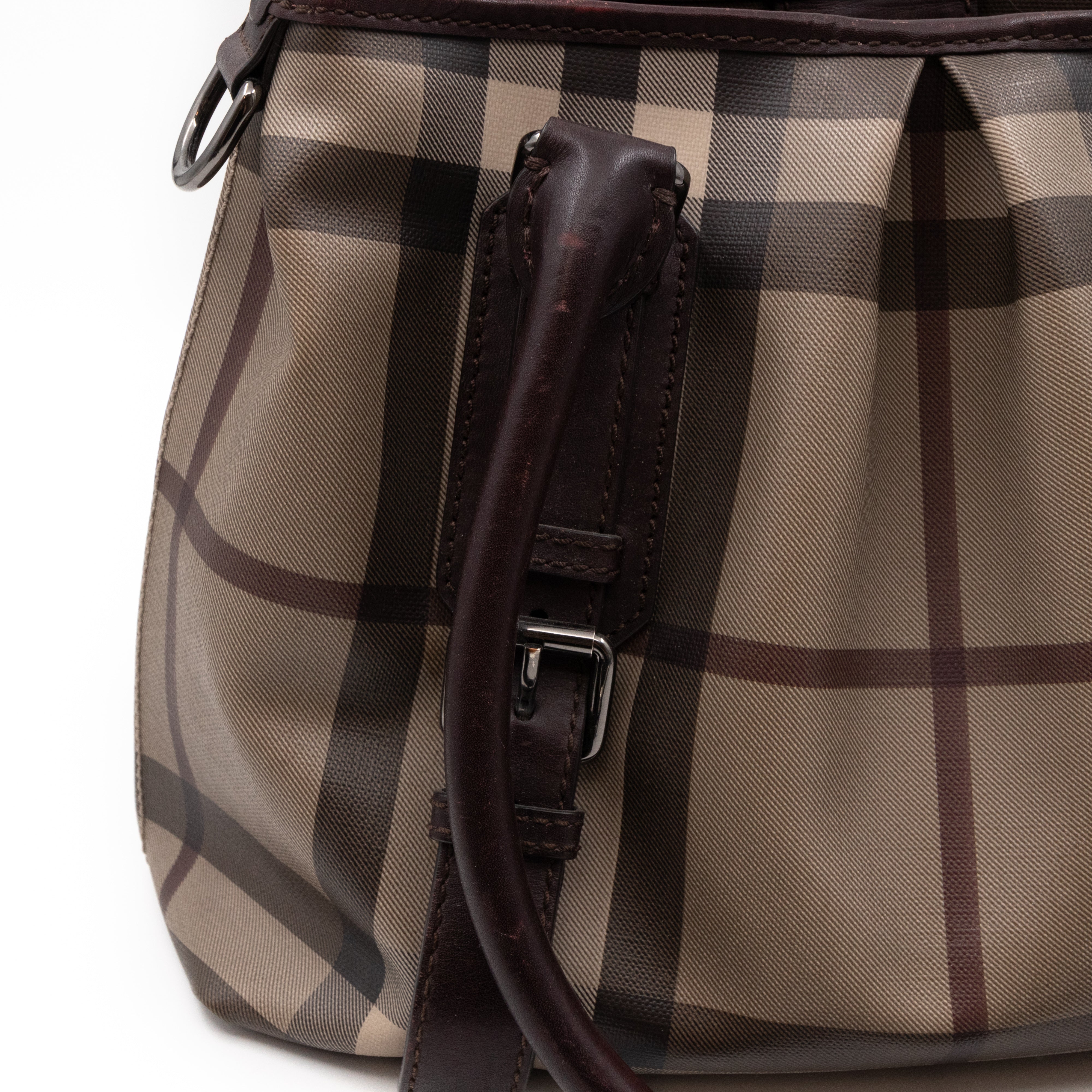 Small Northfield Gray Check Tote Bag