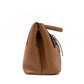 Flap Tote Bag Brown Vitello Leather