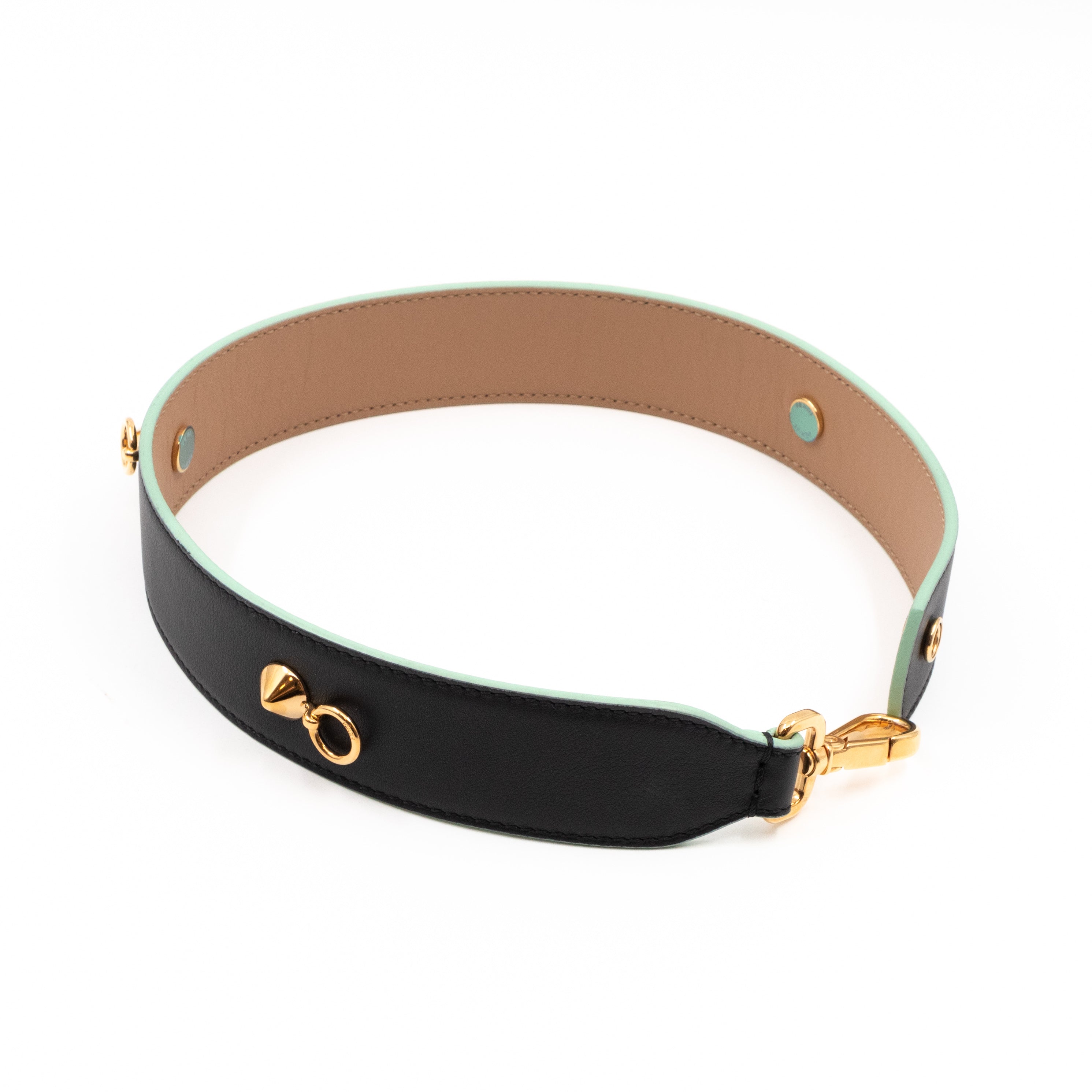 Strap You Black Leather Shoulder Strap