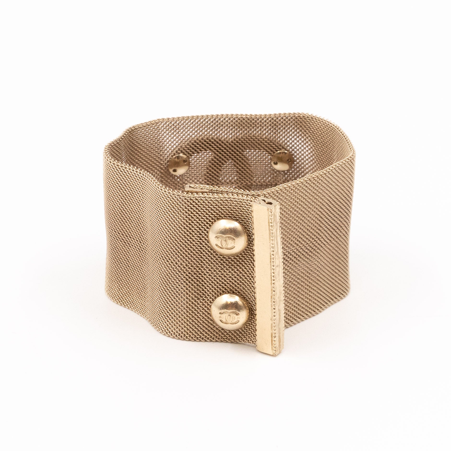 CC Metal Mesh Bracelet Gold