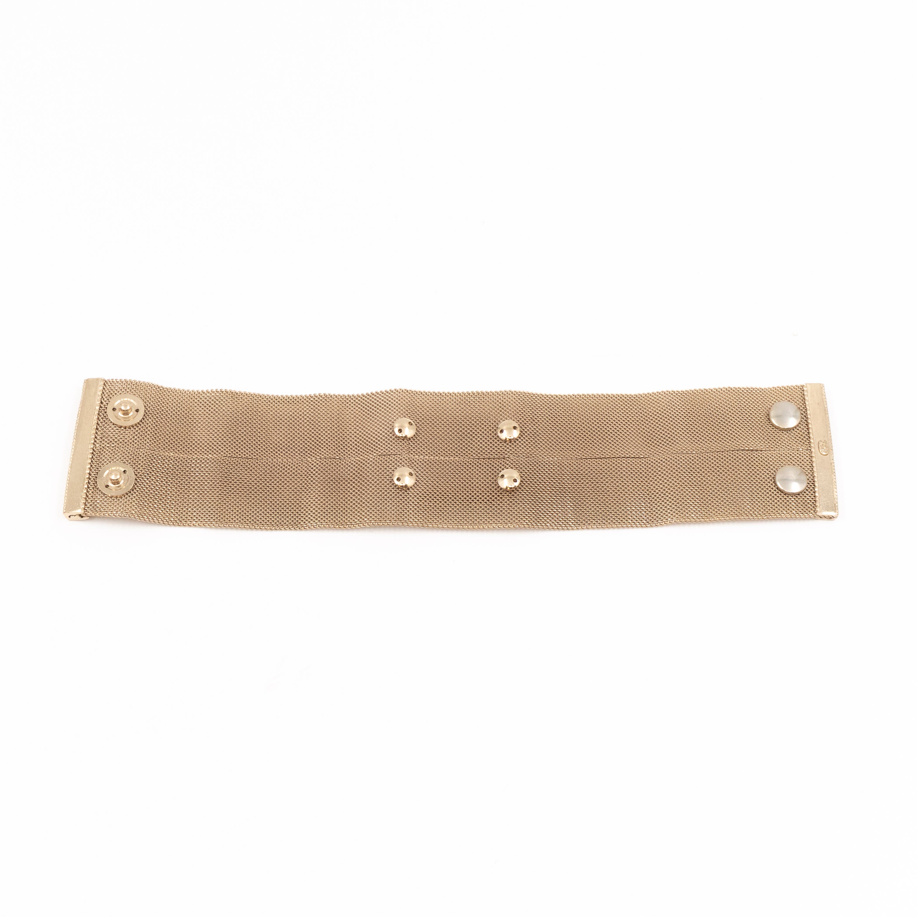 CC Metal Mesh Bracelet Gold