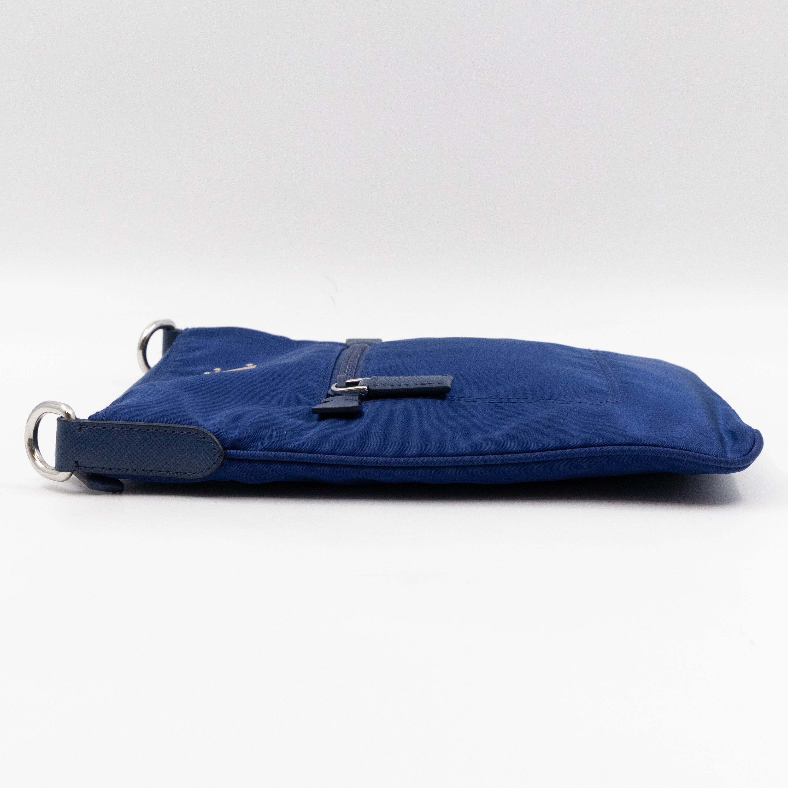Small Messenger Blue Tessuto Nylon