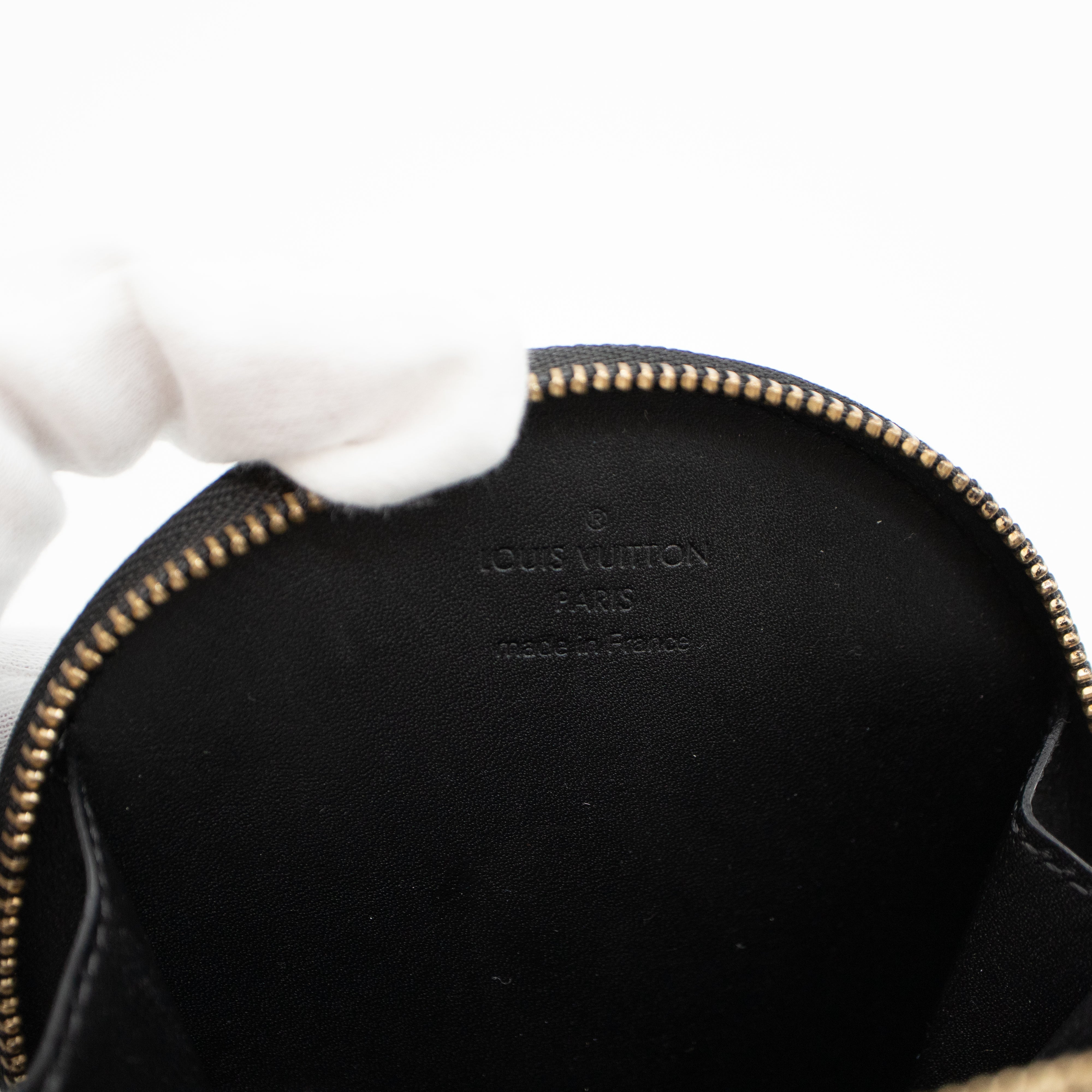 Coin Purse Animaux Vernis Black