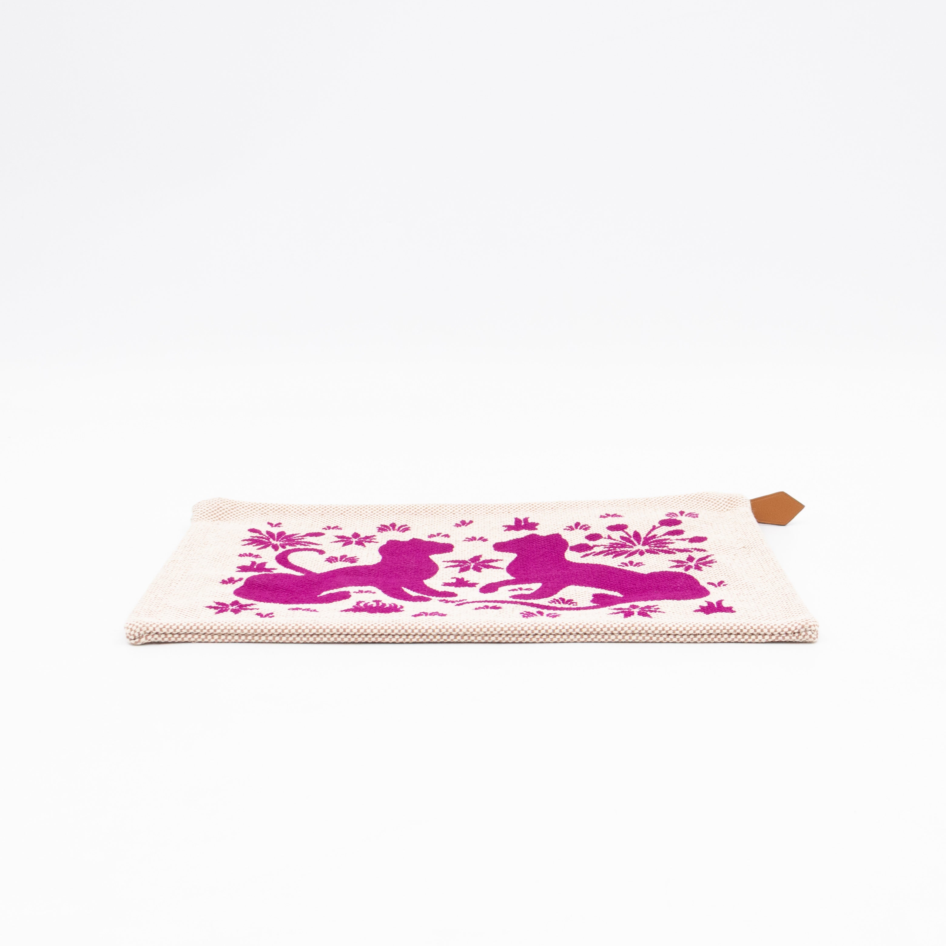 Les Leopards Case Small Bougainvillea & Beige