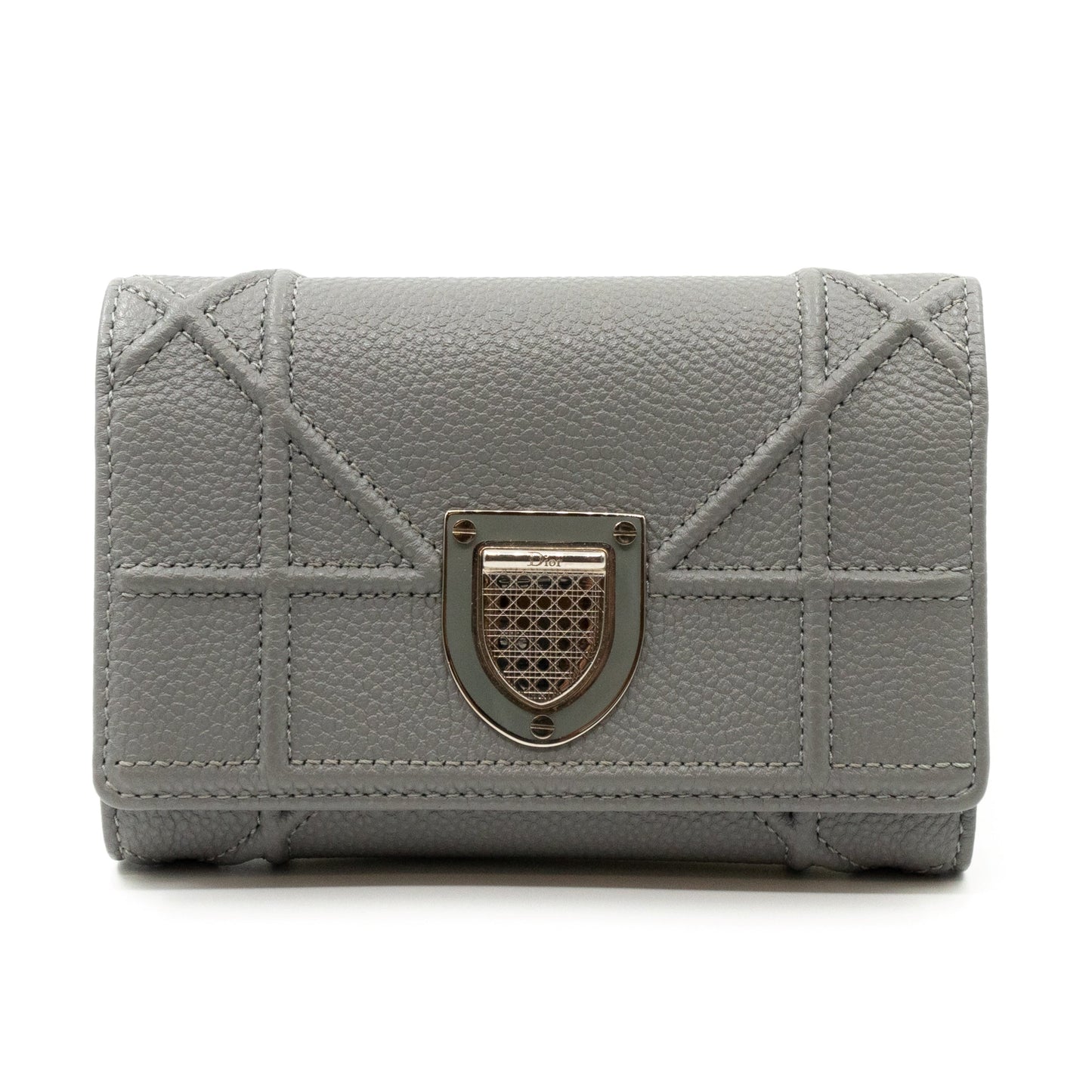 Diorama Elancee Wallet Grey Leather