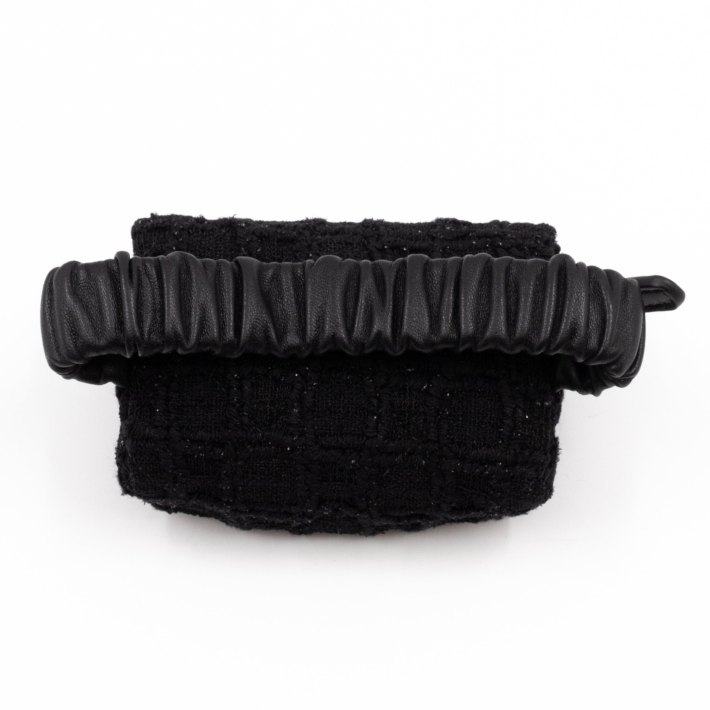 CC Arm Coin Purse Black Tweed