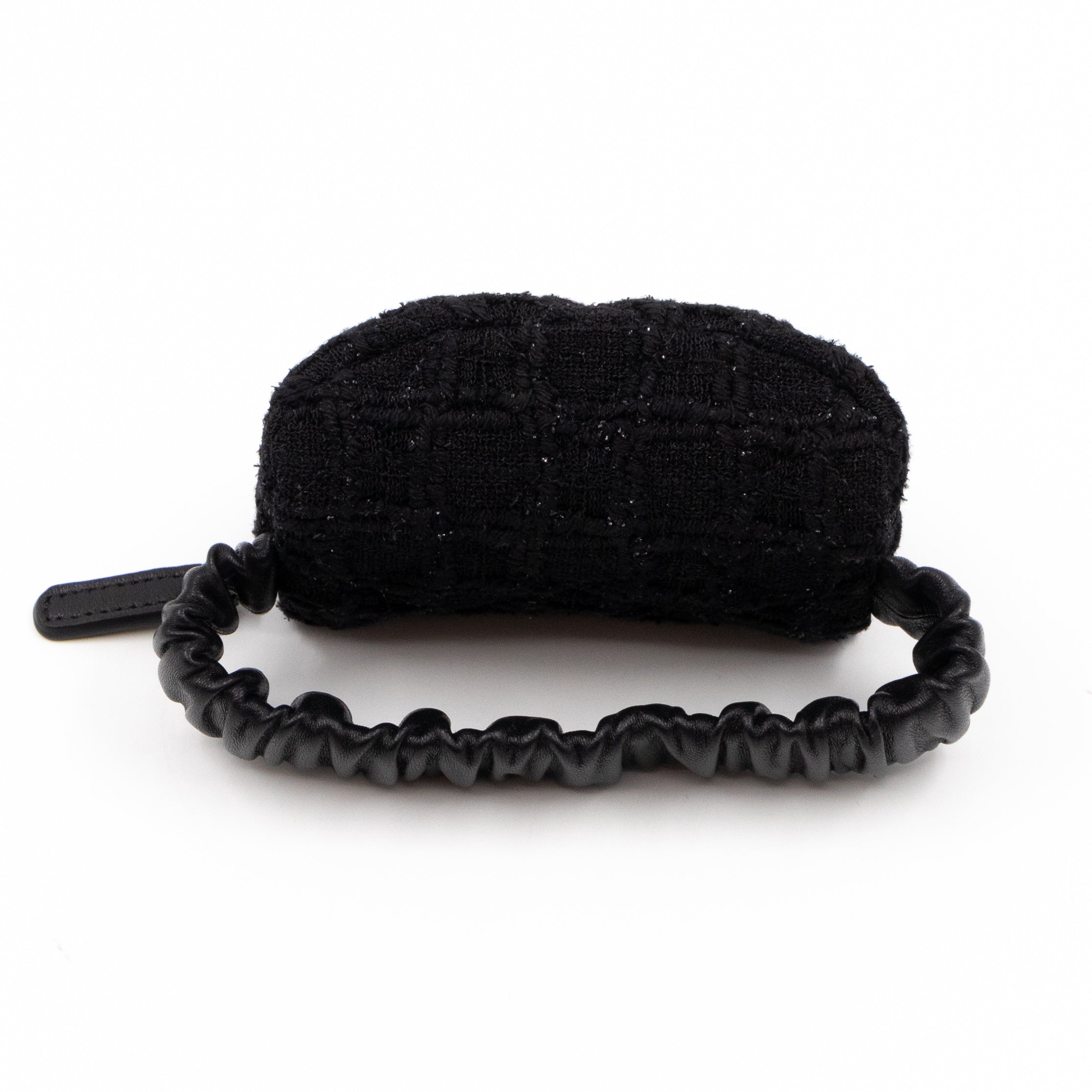CC Arm Coin Purse Black Tweed