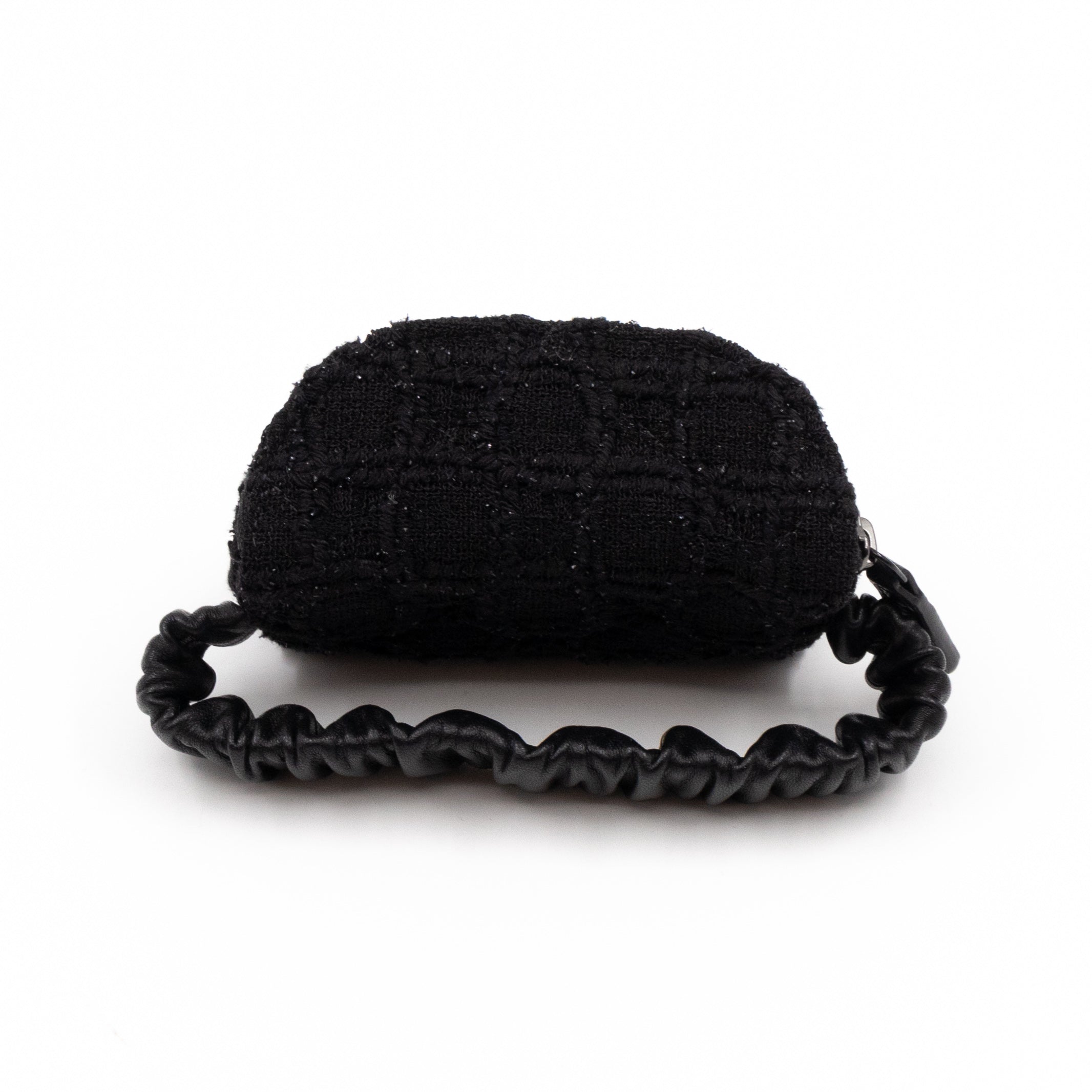 CC Arm Coin Purse Black Tweed