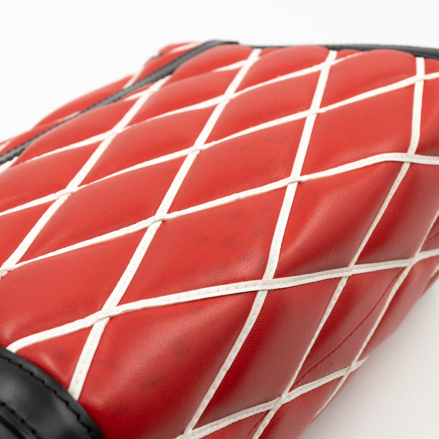 Malletage Pochette Flap Bag Red Leather