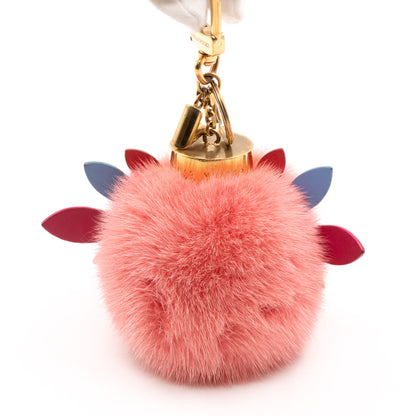 Lovely Birds Fur Bag Charm And Key Holder