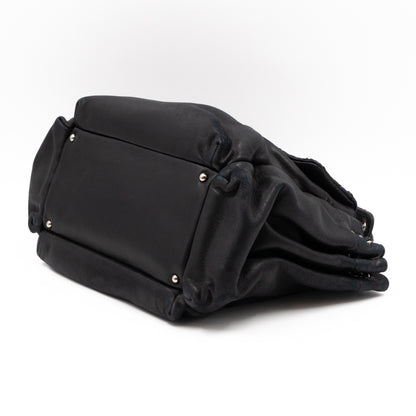 Rock 'n Chic Accordion Bag Black Leather