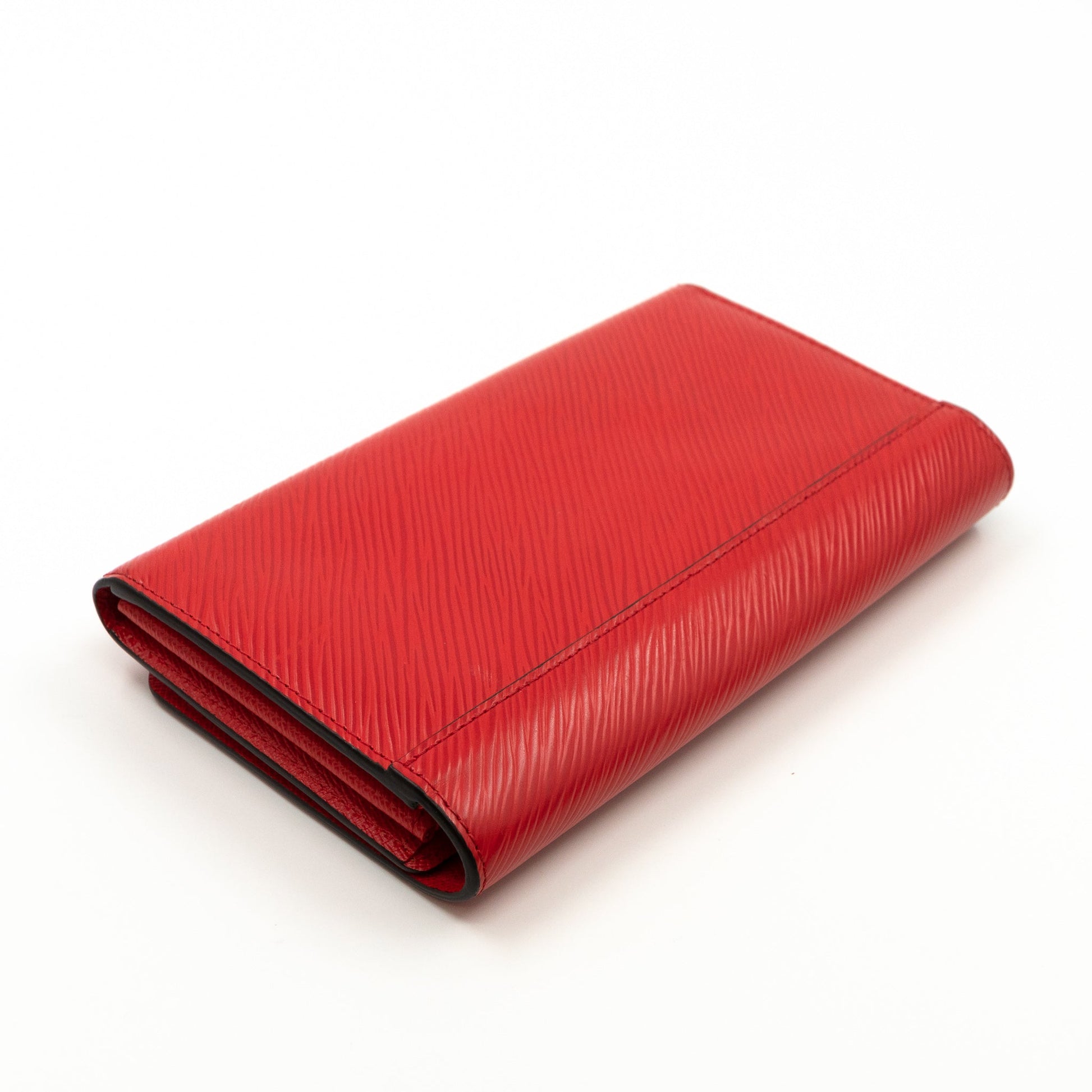 Louis Vuitton – Louis Vuitton Twist Wallet Black Epi Leather Red