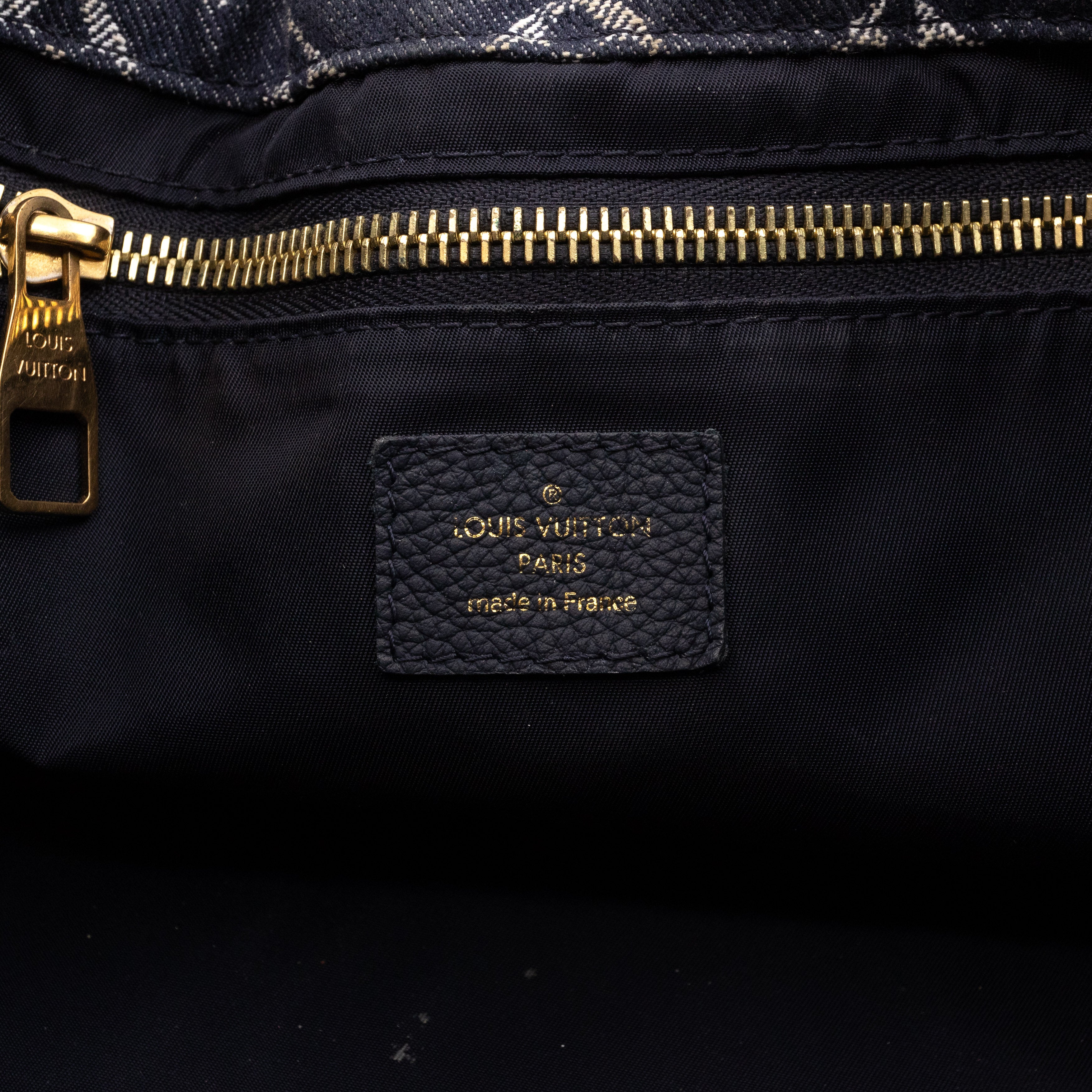 Noefull MM Monogram Denim Grand Bleu