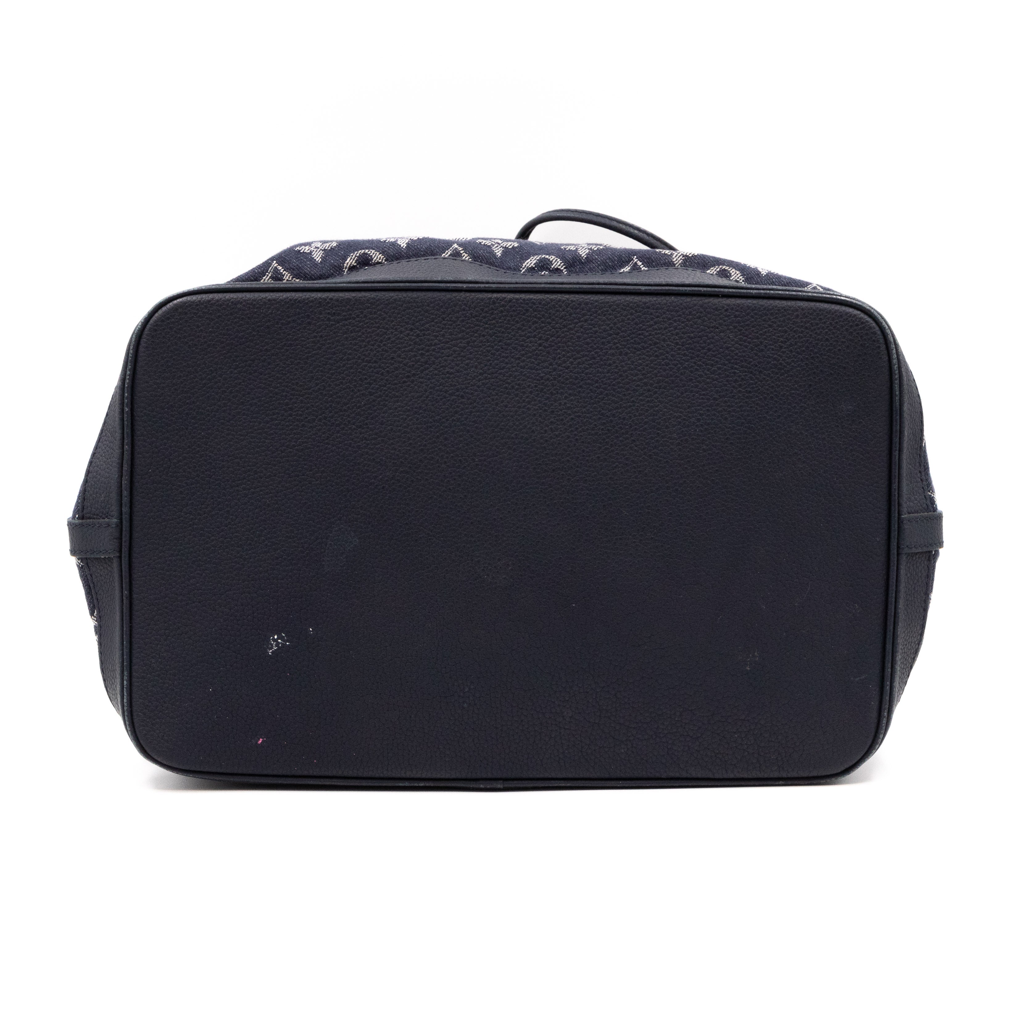 Noefull MM Monogram Denim Grand Bleu
