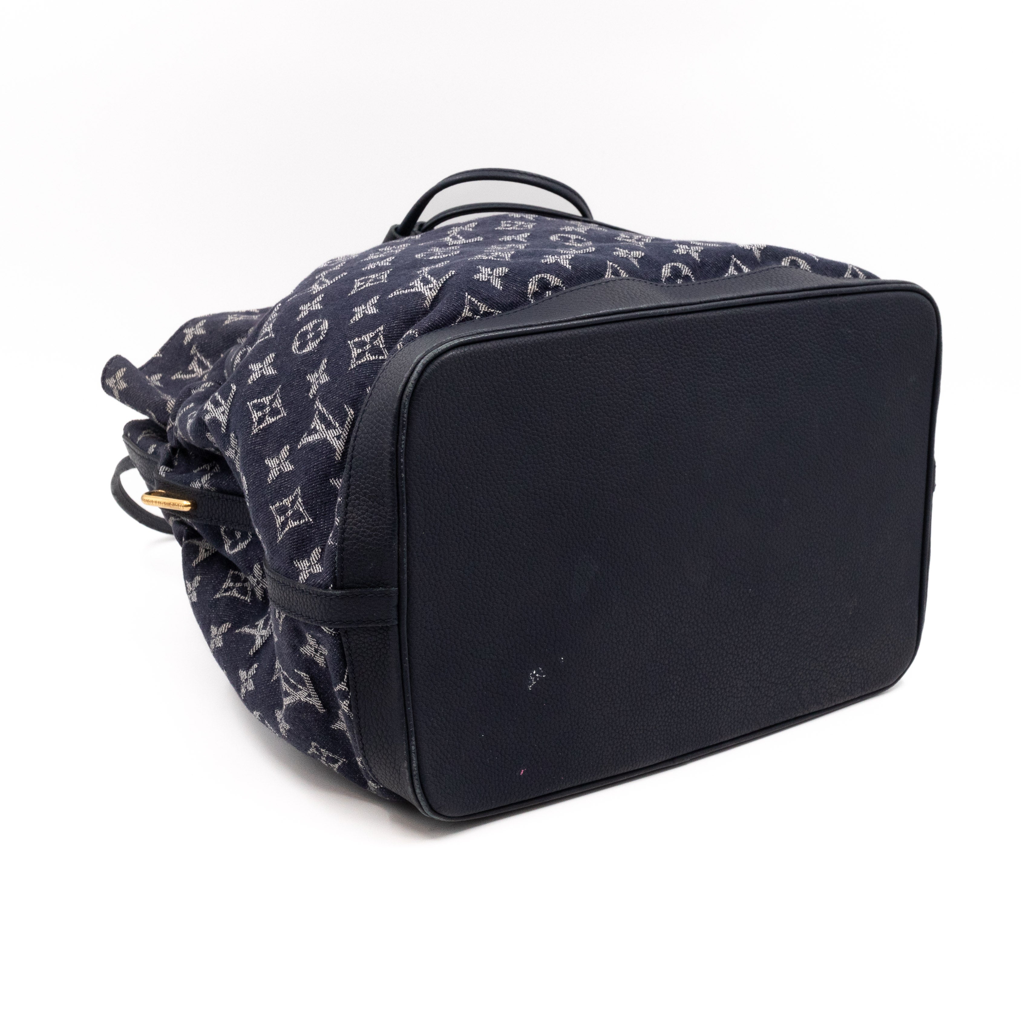 Noefull MM Monogram Denim Grand Bleu