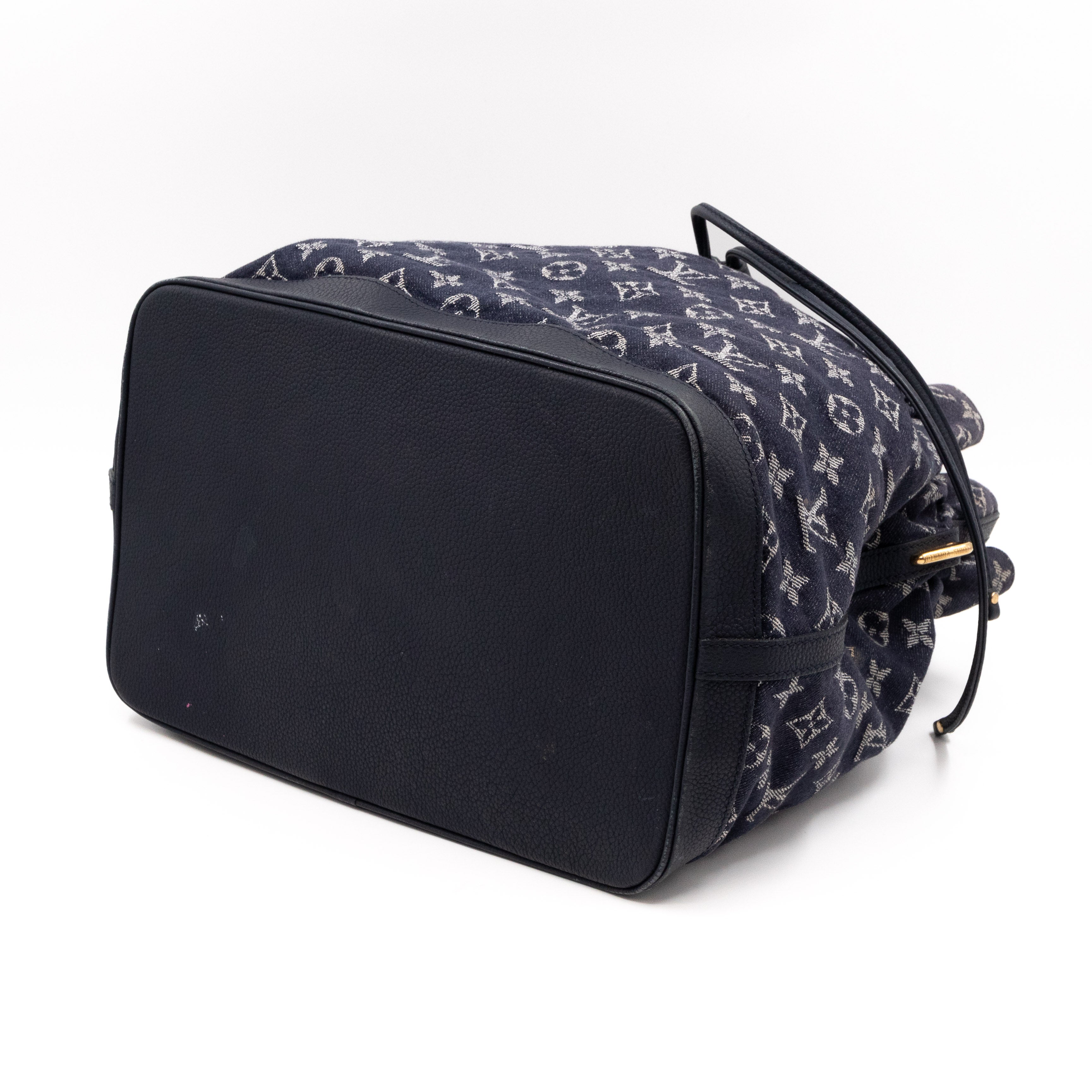 Noefull MM Monogram Denim Grand Bleu