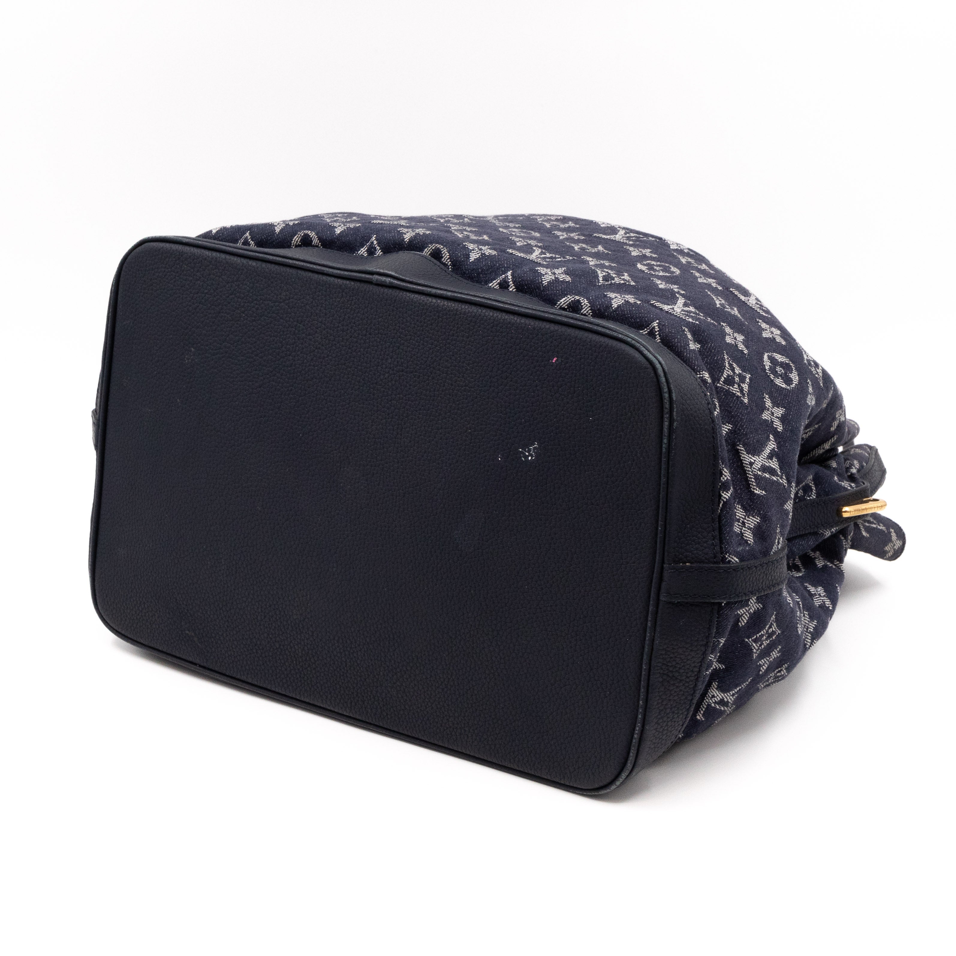 Noefull MM Monogram Denim Grand Bleu